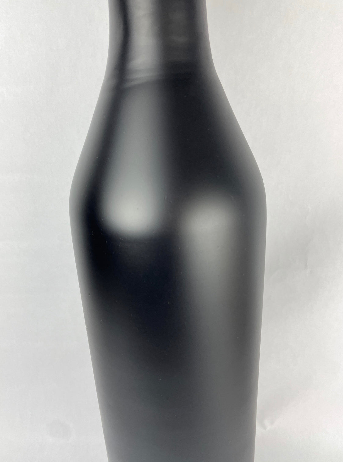 Blown Glass Black Vase Decorative Vase Large Black Vase Modern