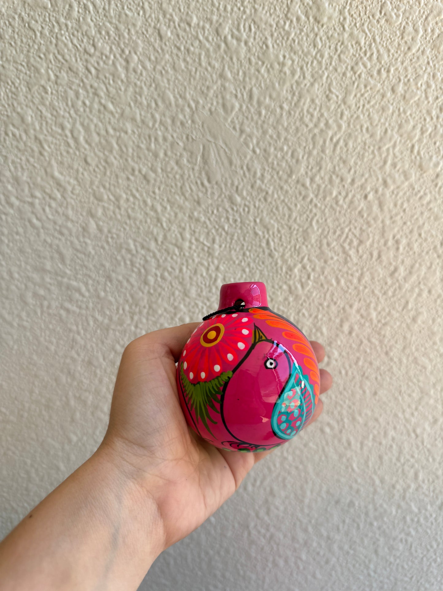 Mexican Ornaments, Hand Painted, Christmas colorful