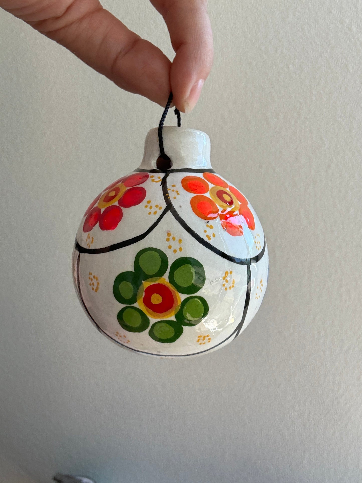 Mexican Ornaments, Hand Painted, Christmas colorful
