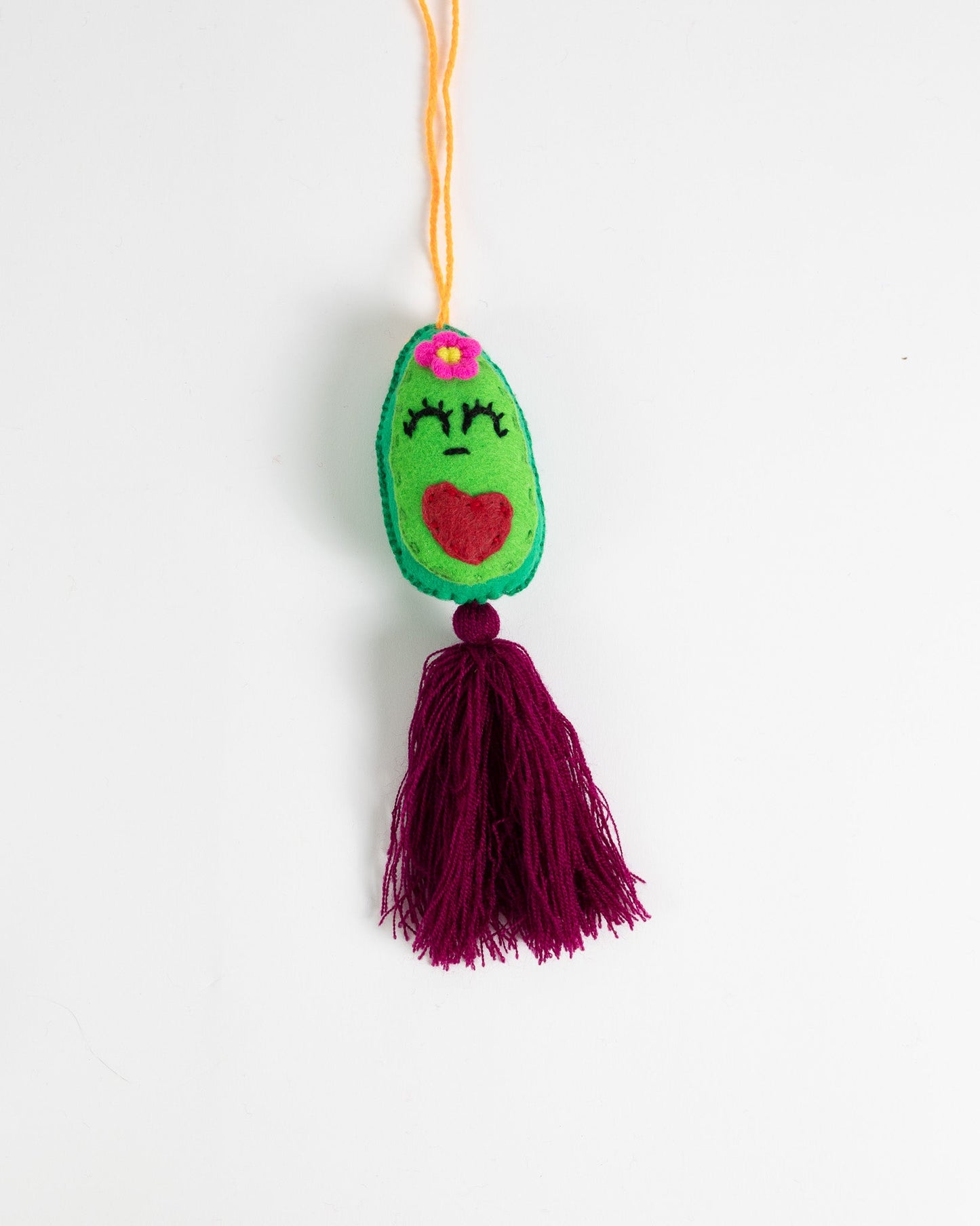 Sassy Avocado Tassel Bag Charm