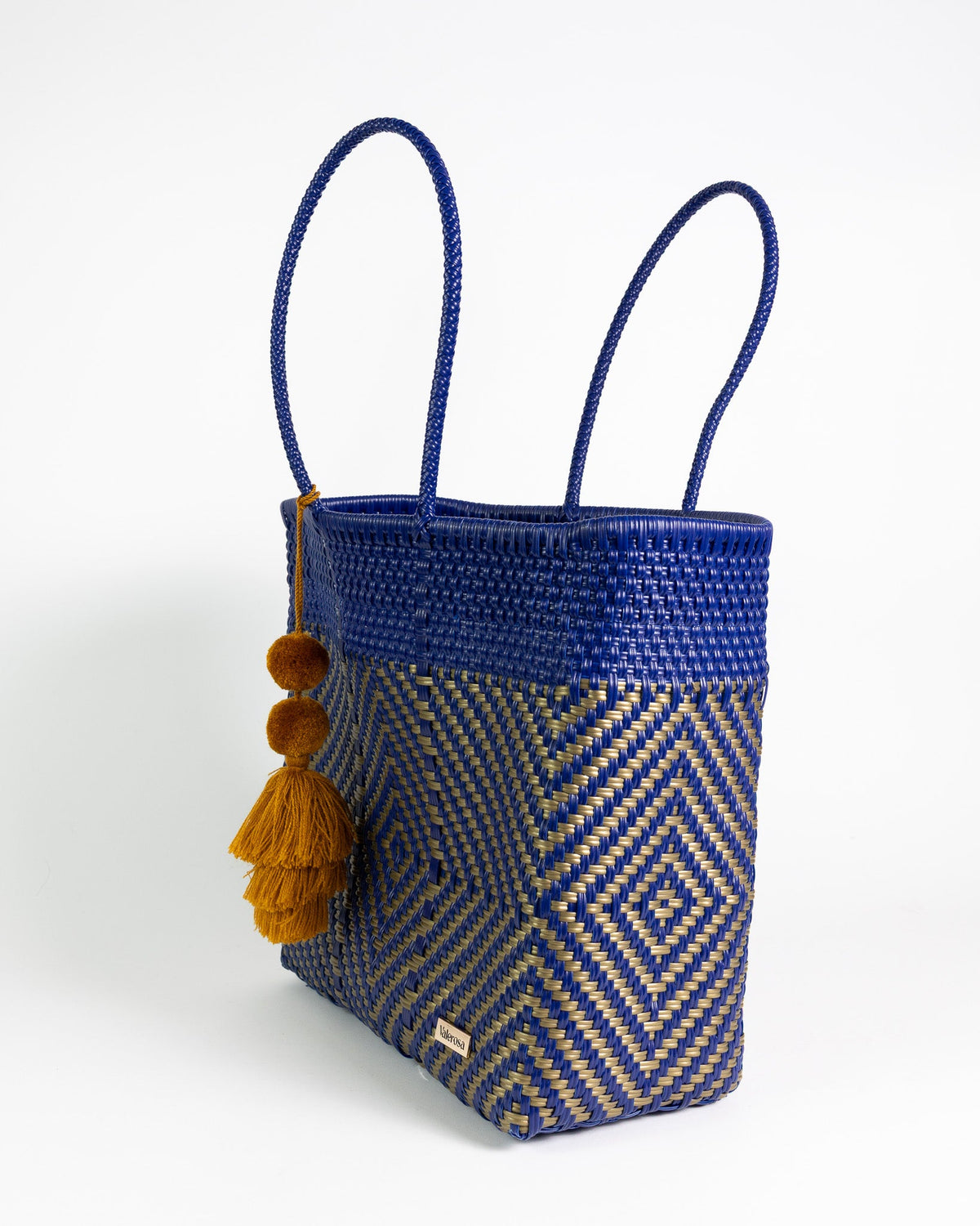 Navy and Gold Diamond Playera Tote