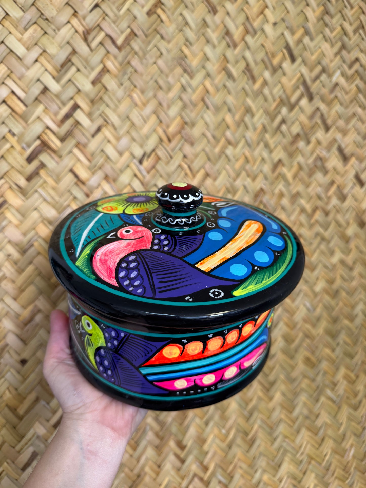 Mexican Tortilla Warmer Hand painted Tortillero