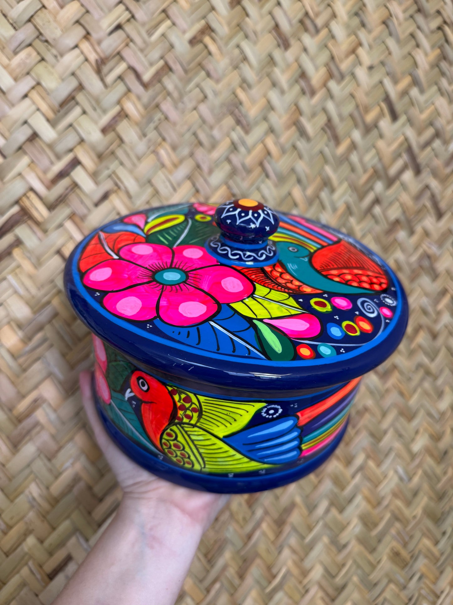 Mexican Tortilla Warmer Hand painted Tortillero