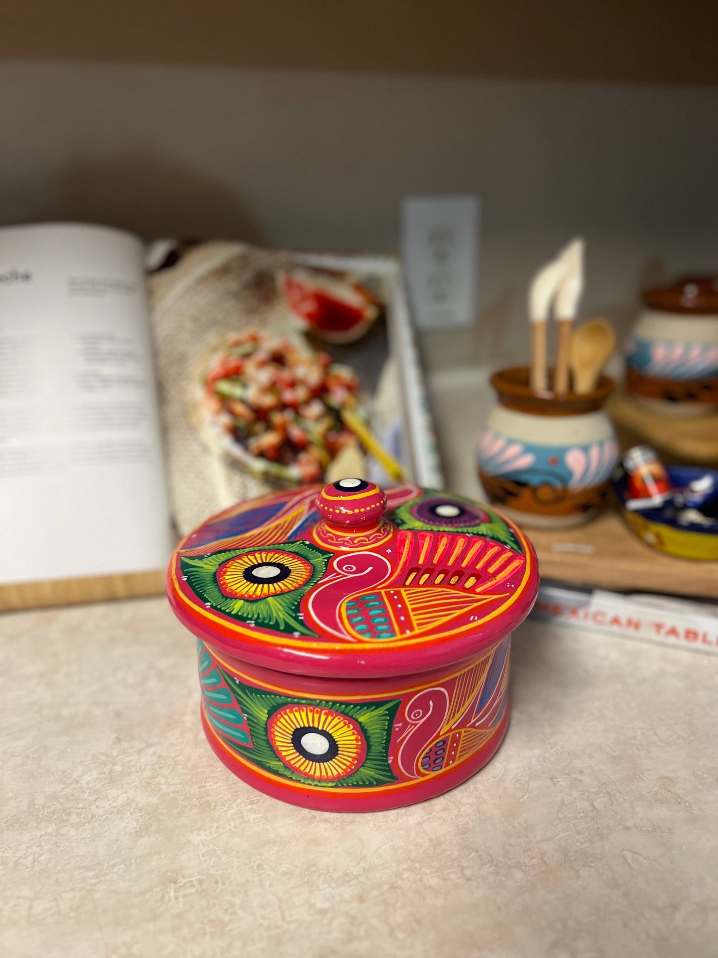 Mexican Tortilla Warmer Hand painted Tortillero