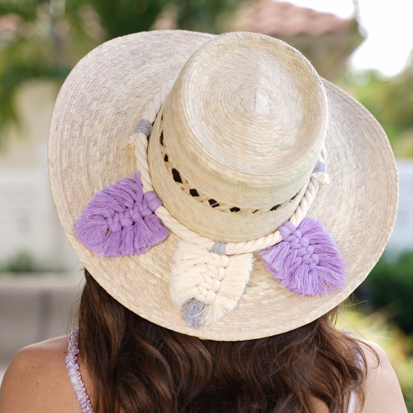 Espanol Palm Hat - Leaves Band