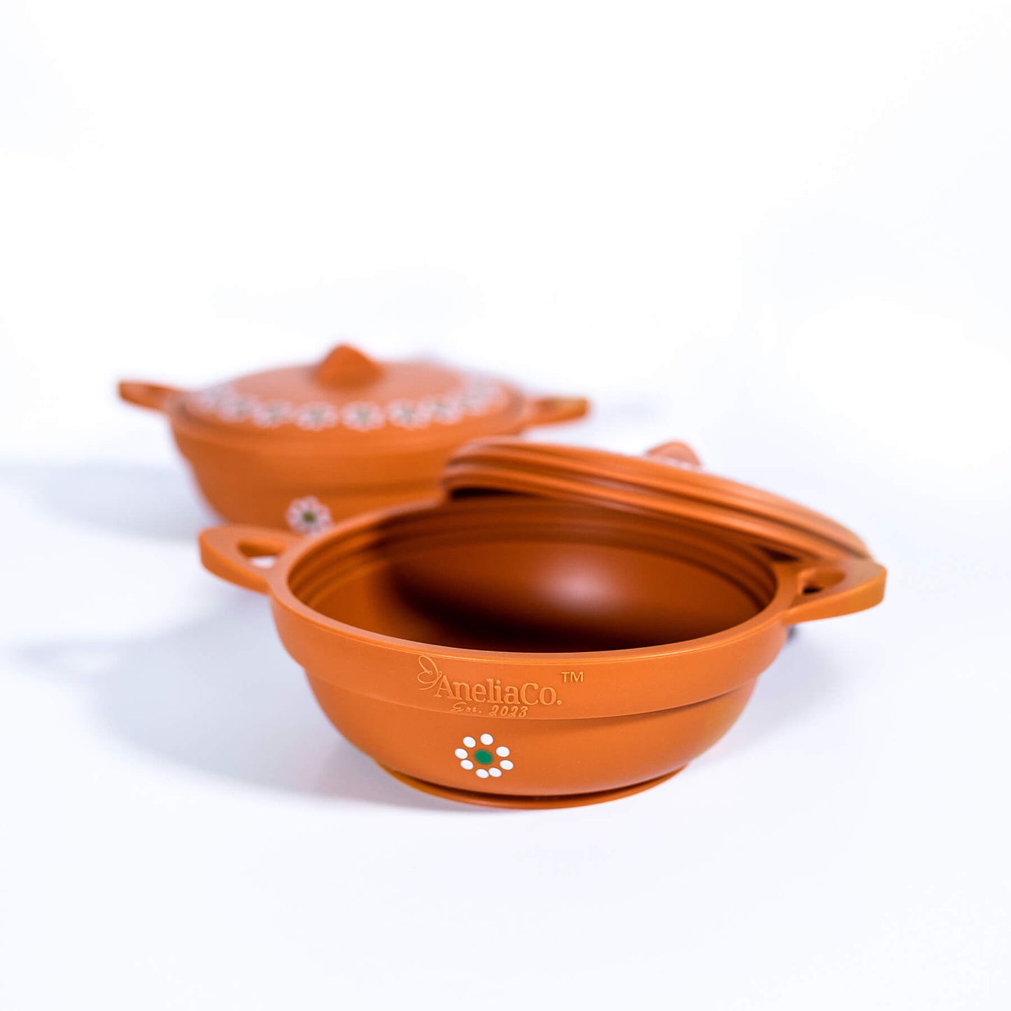 Mexican Clay Plate Baby Mexican Inspired Silicone Barro Meal Set