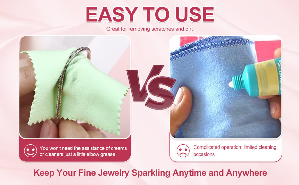 Jewelry Polishing Cloth Sterling Silver Cleaner - Limpiador de Joyeria