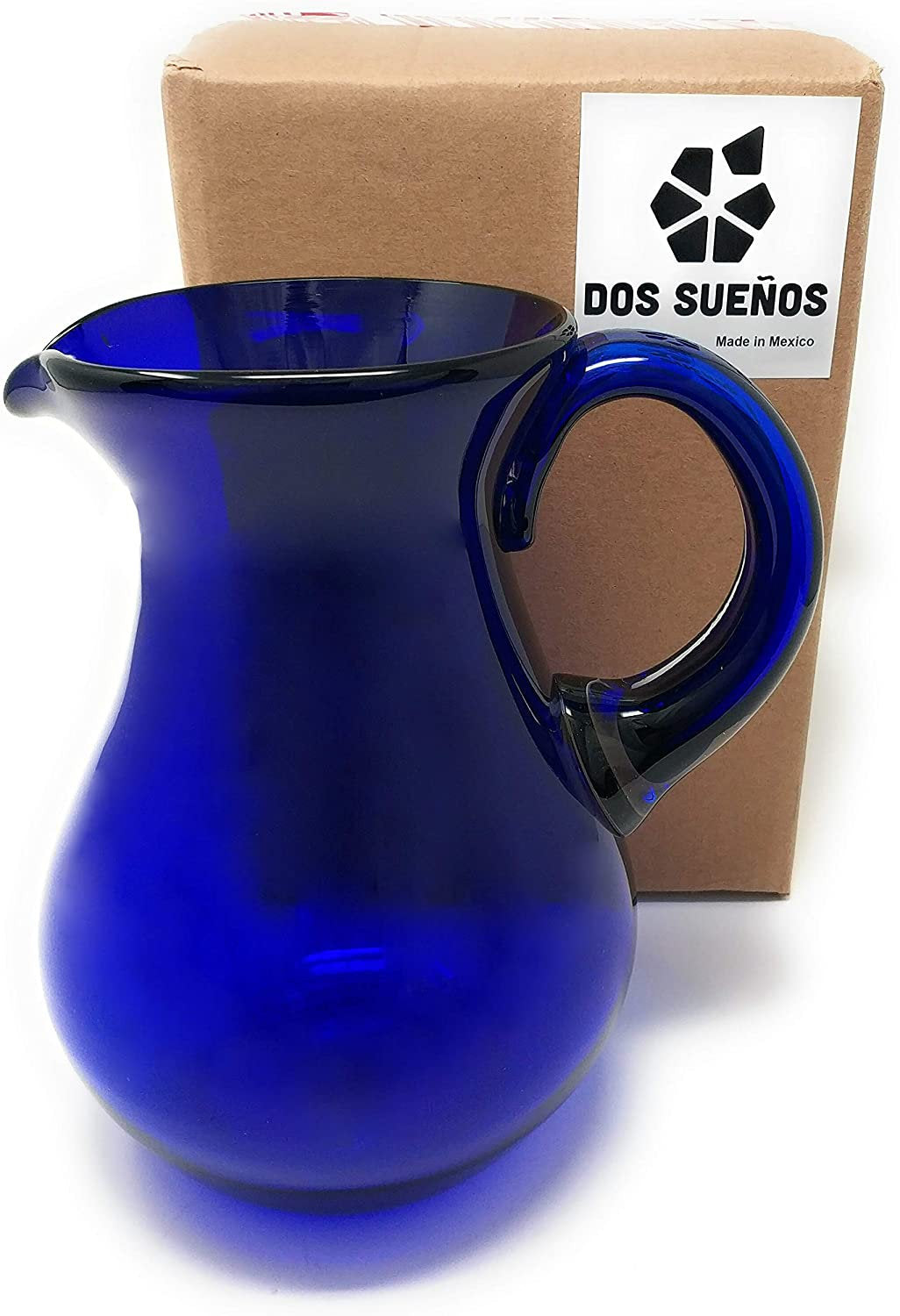 Pure Cobalt Glass Pitcher – Juice, Margaritas, Water, Lemonade (84 oz)