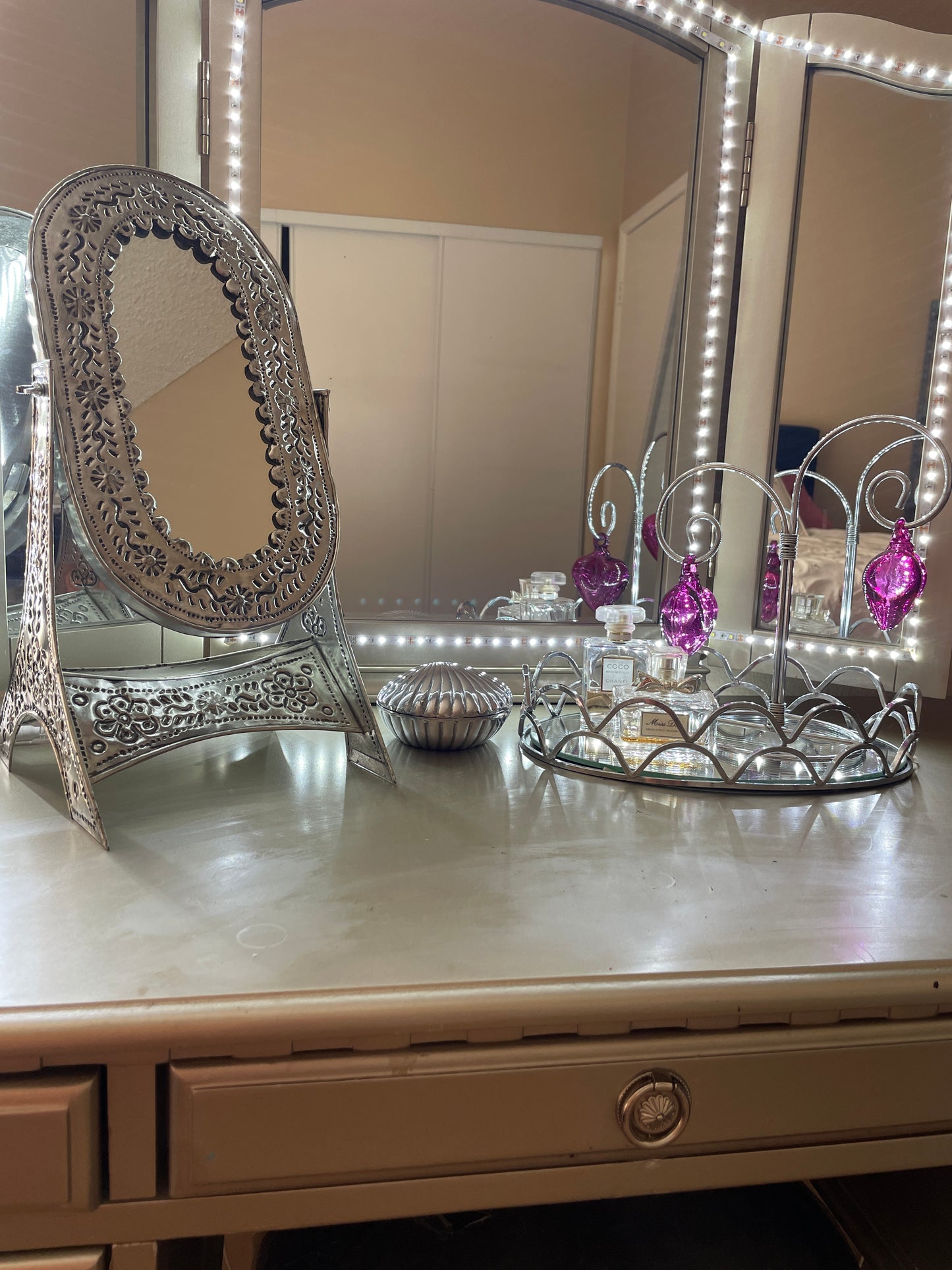 Mexican Punched Tin Mirrors 15 Inch Vanity Mirror Punched Tin Punched Tin Patterns Mexican Tin Mirrors