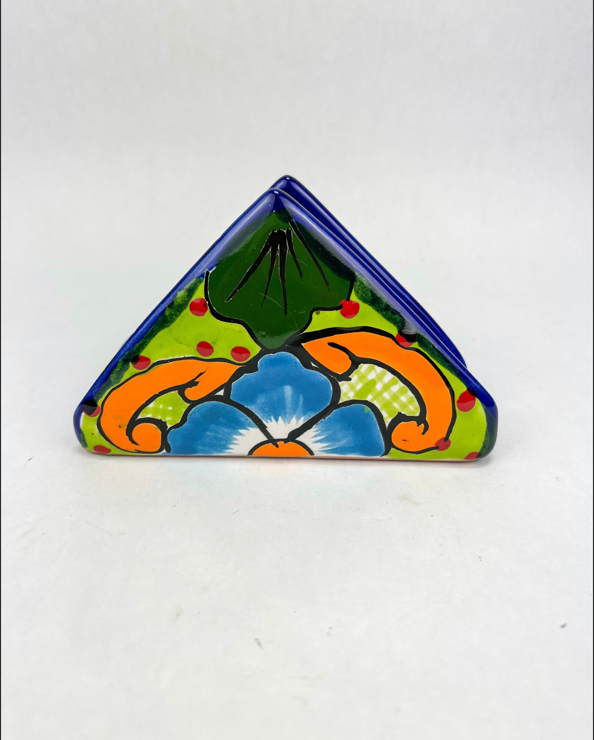 Mexican Napkin Holder Talavera Napkin Holder Table Napkin Holder Blue