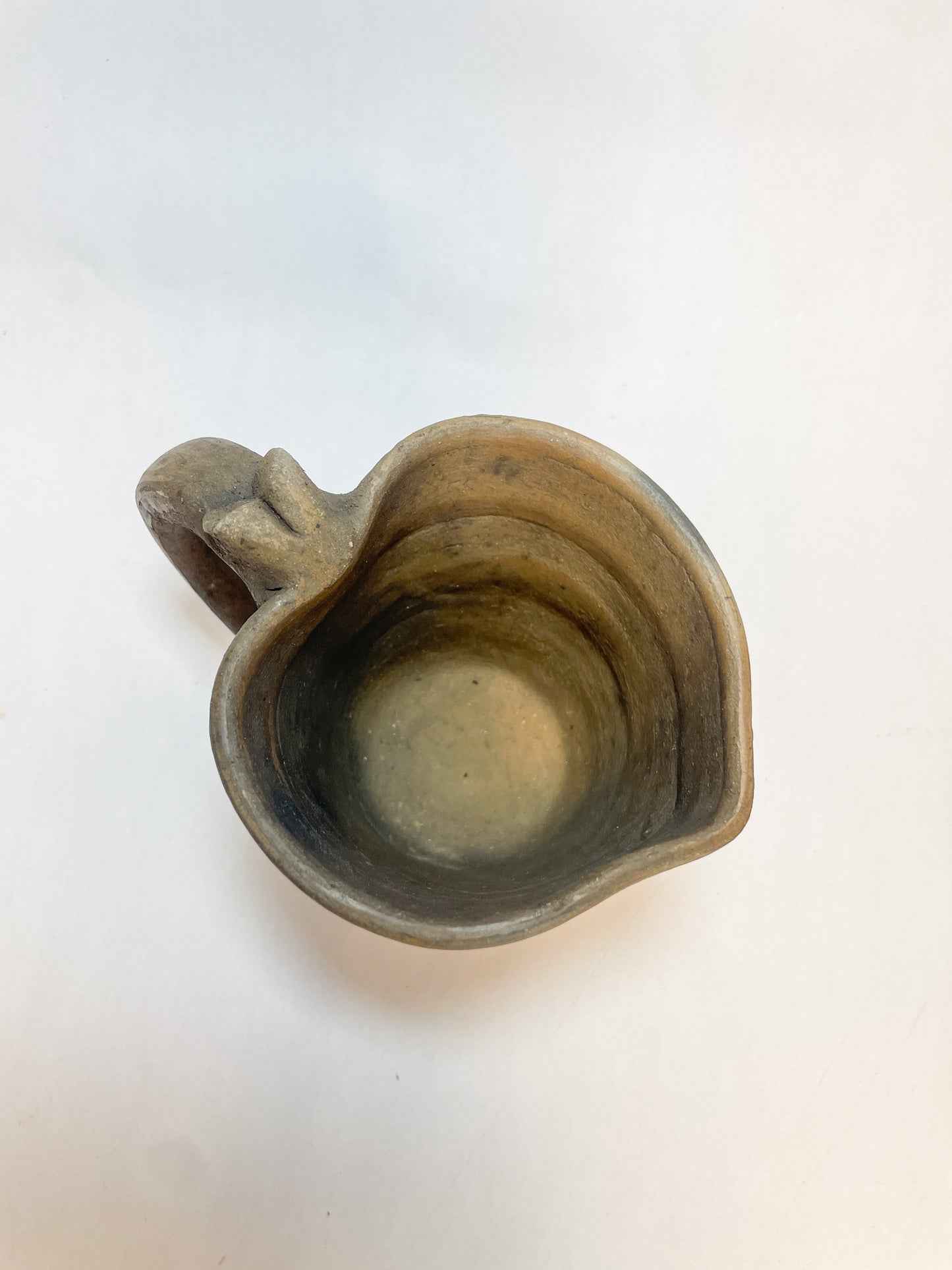 Oaxaca Burnished Heart Shaped Mug Taza De Corazon De Barro Ahumado