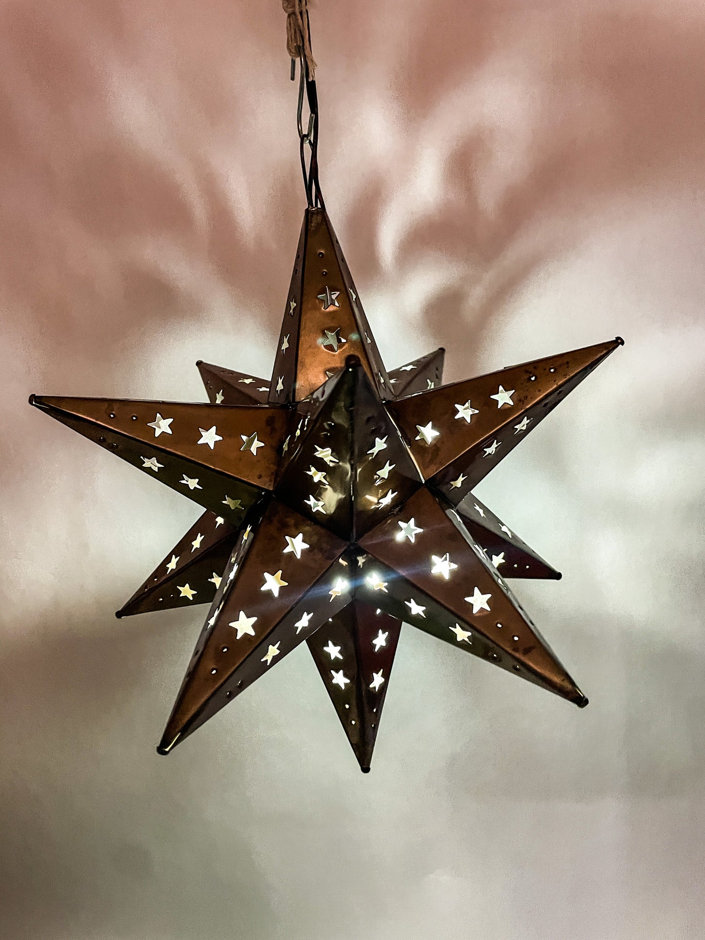 Mexican Tin Stars Estrellas Tin Star Light