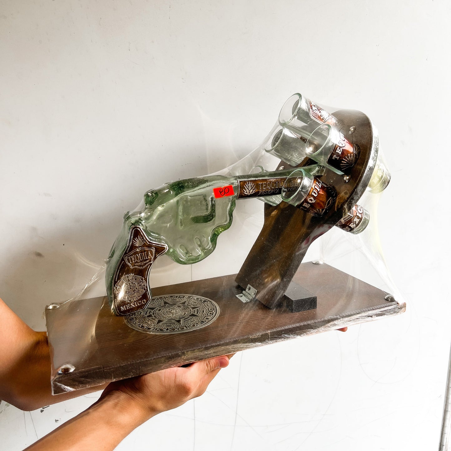 Mexican Shot Glass Set Gun Shape - Tequilero Pistola de 5 shots