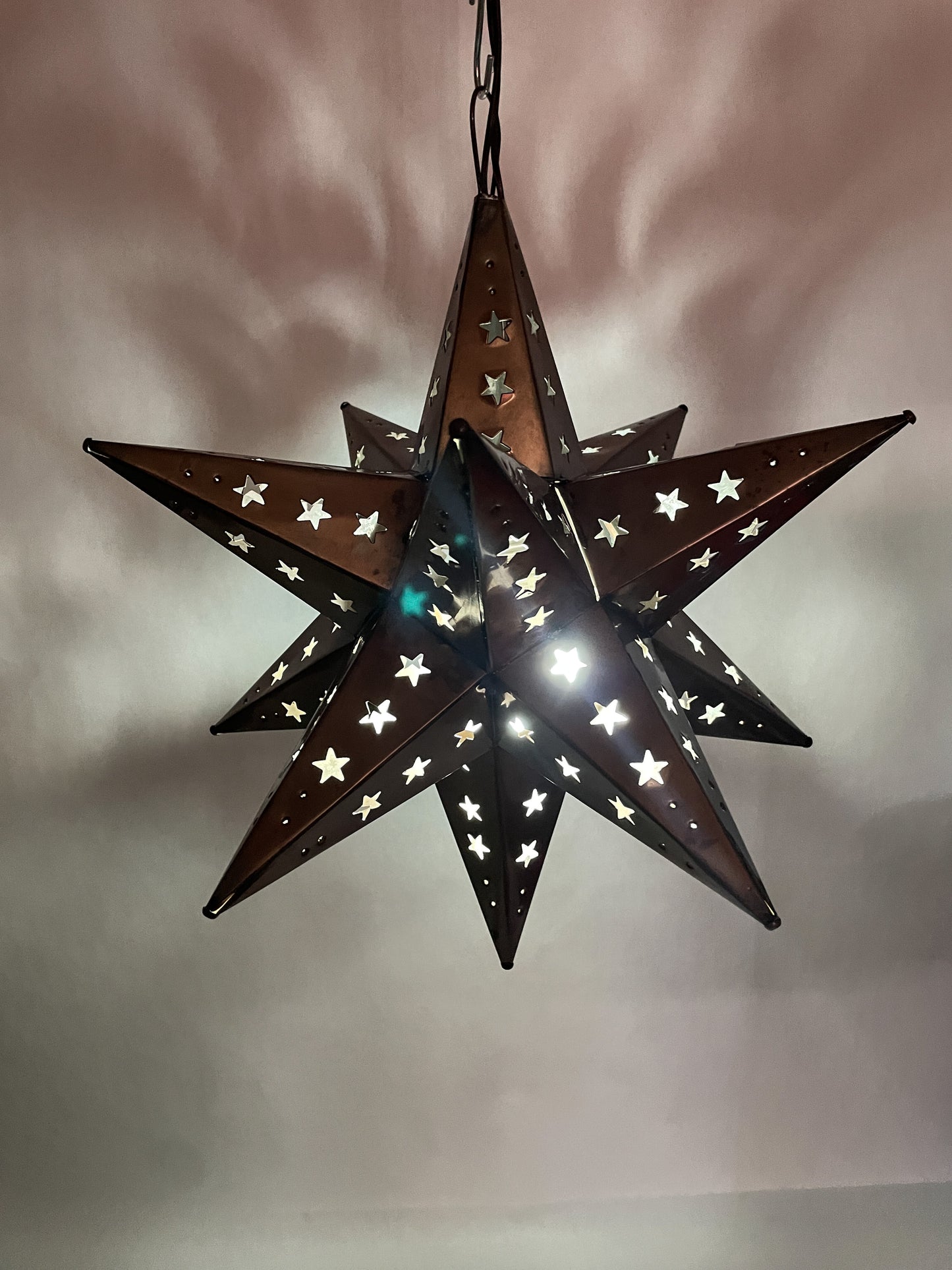 Mexican Tin Stars Estrellas Tin Star Light