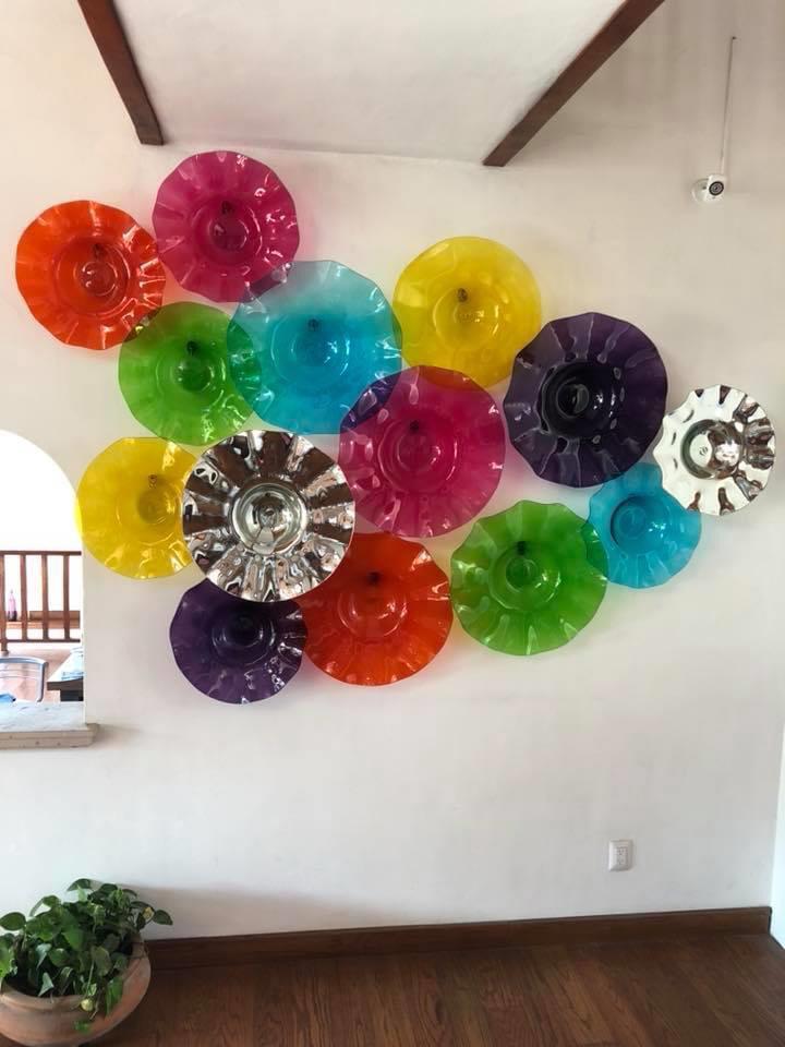 Mexican Wall Flower Mexican Wall Glass Art