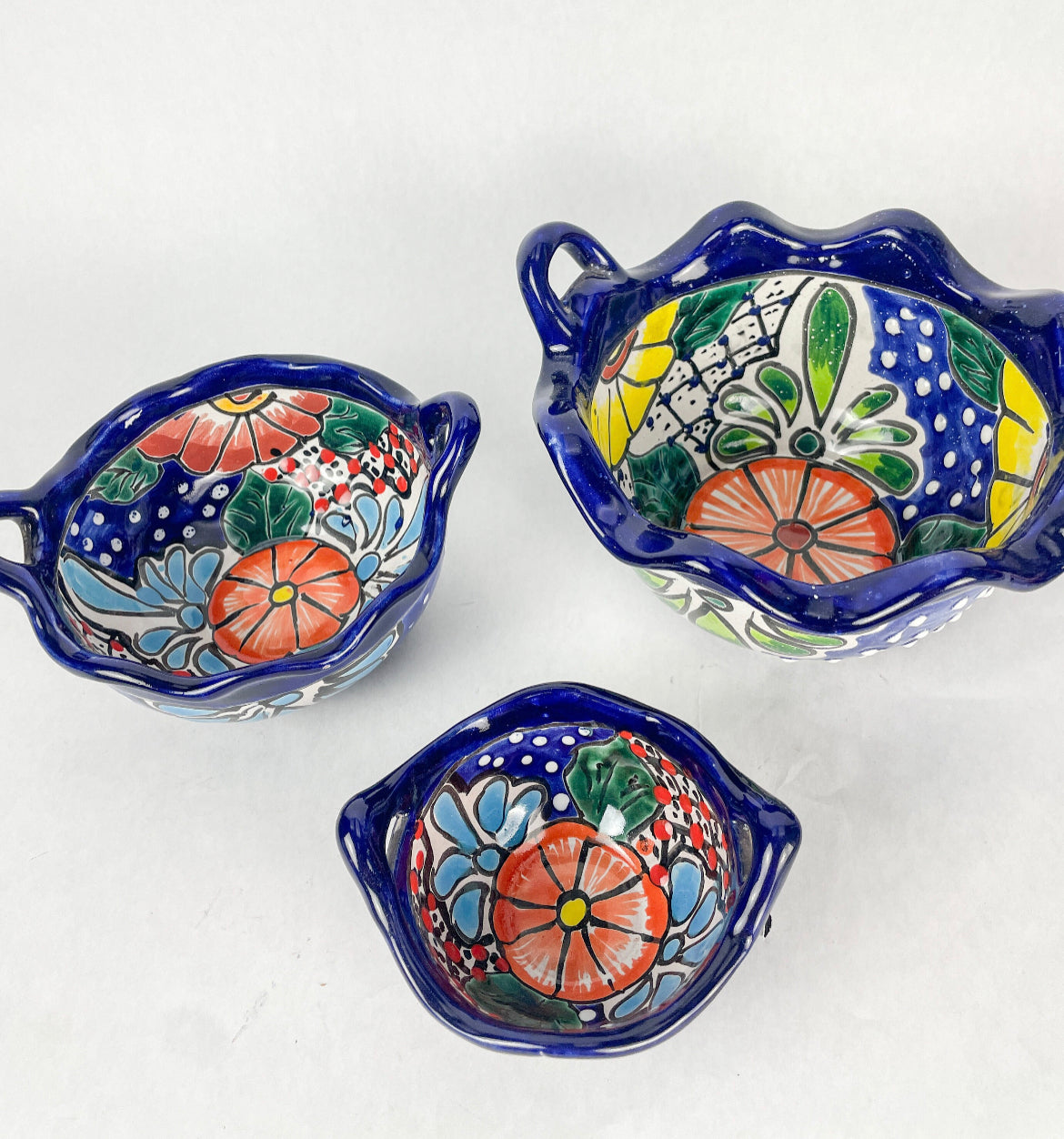 Mexican Salsa Bowl Talavera Bowl Mexican Bowls With Lid Salsera Con Tapa