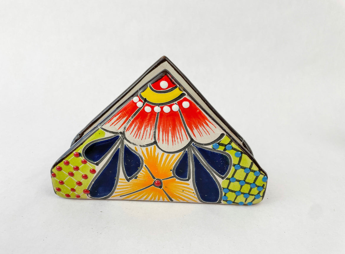 Mexican Napkin Holder Talavera Napkin Holder Table Napkin Holder Blue