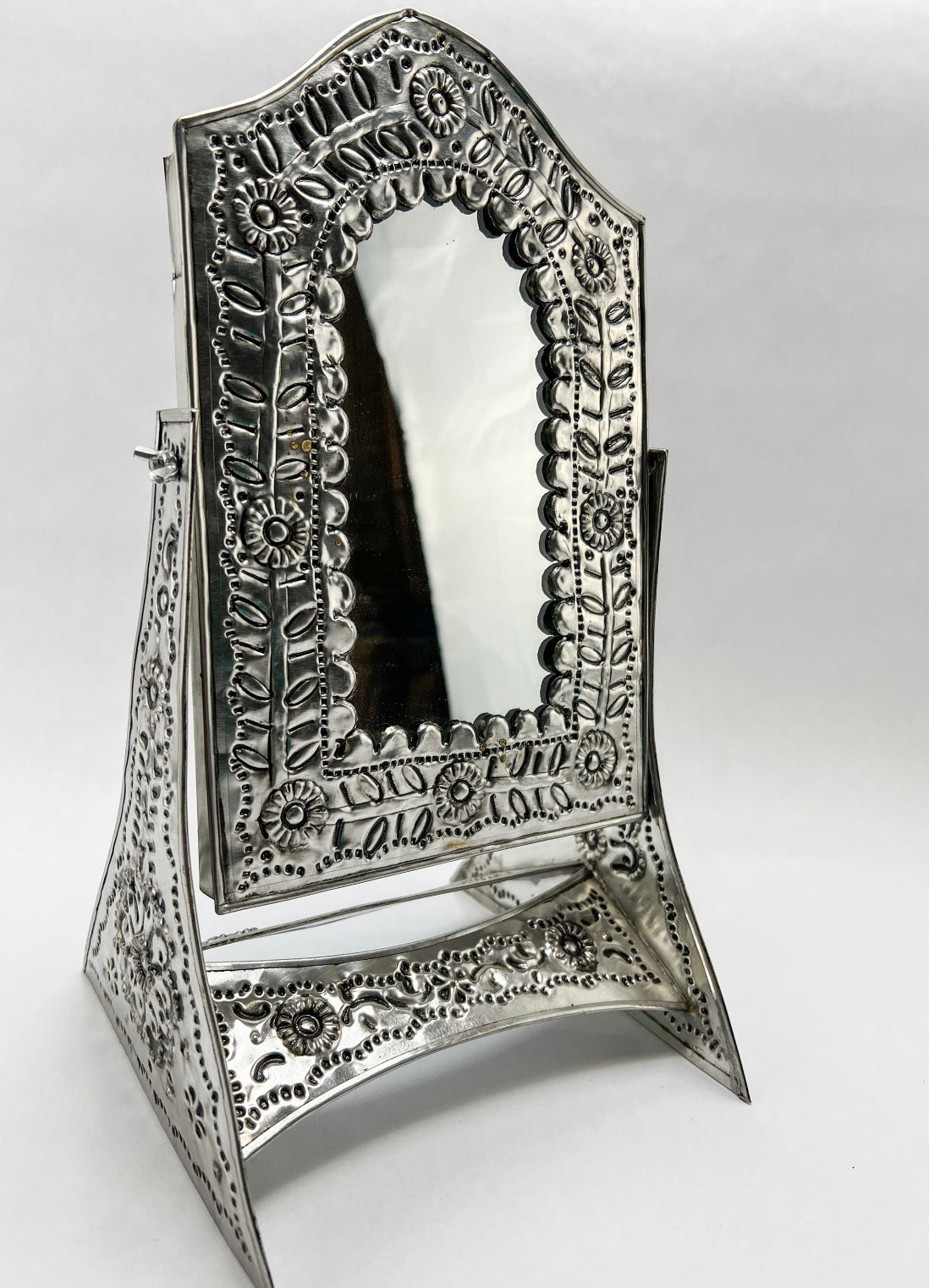 Mexican Punched Tin Mirrors 15 Inch Vanity Mirror Punched Tin Punched Tin Patterns Mexican Tin Mirrors