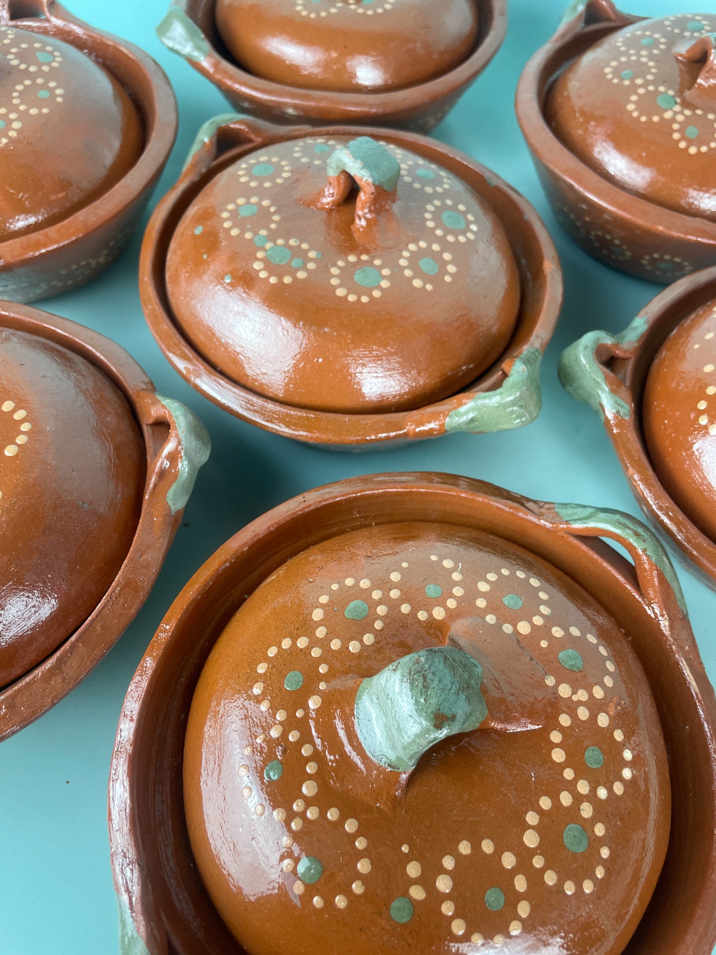Michoacan Mexican Clay Mini Cazuelas Cazuelitas With Lid Casuela De Barro Lead Free