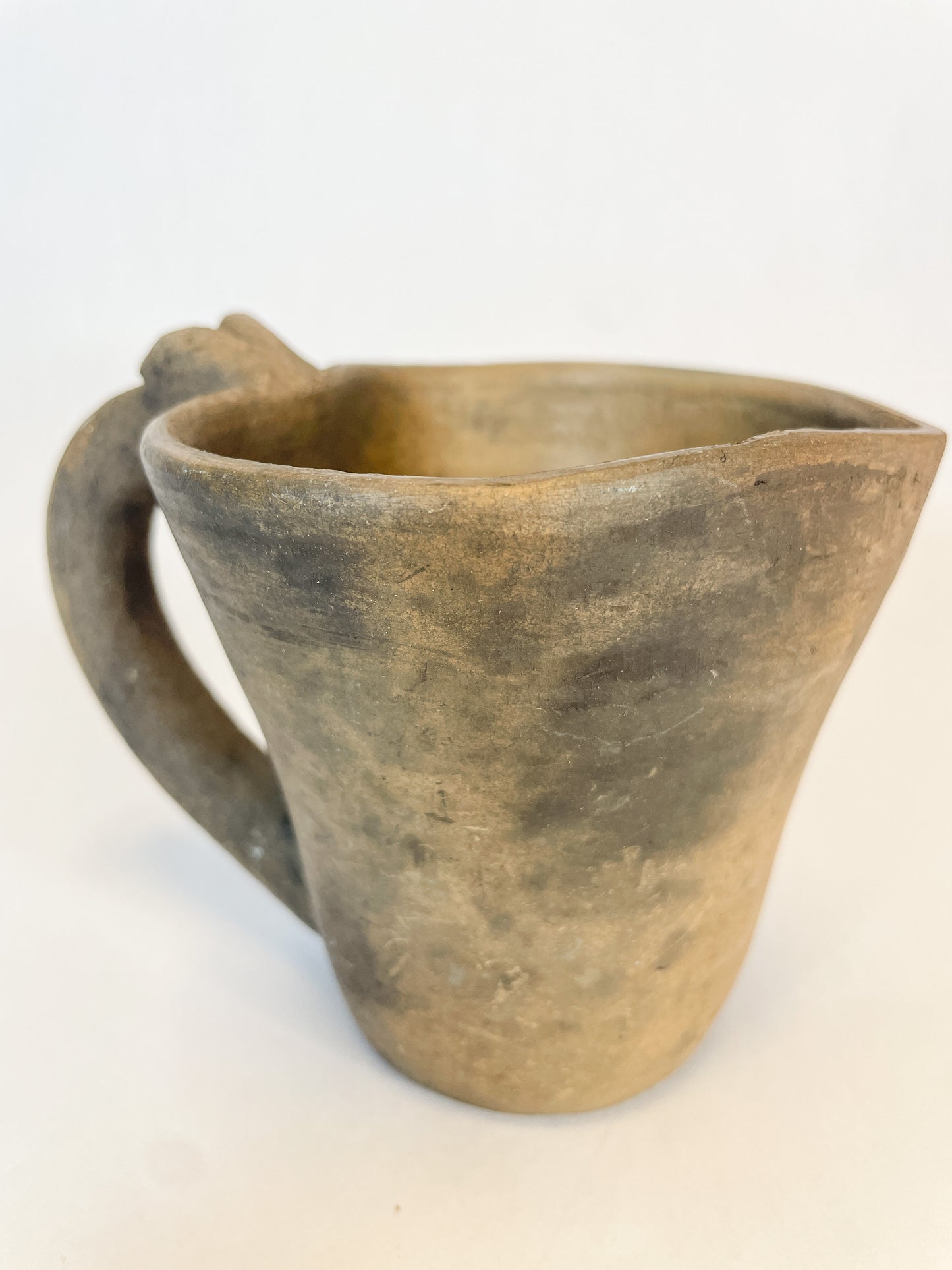 Oaxaca Burnished Heart Shaped Mug Taza De Corazon De Barro Ahumado