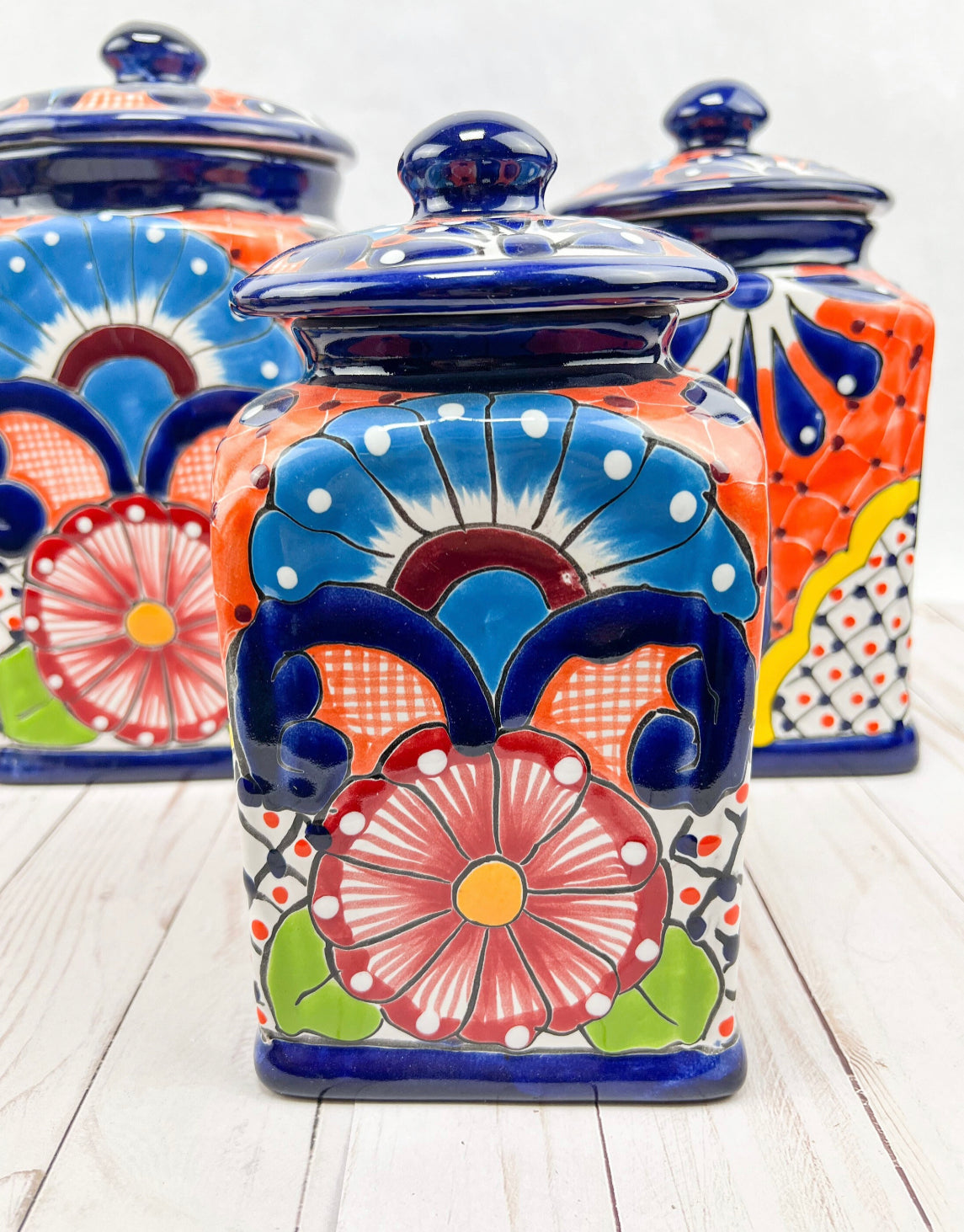 Talavera Large Canister Large Containers Cookie Jar Sugar Rice