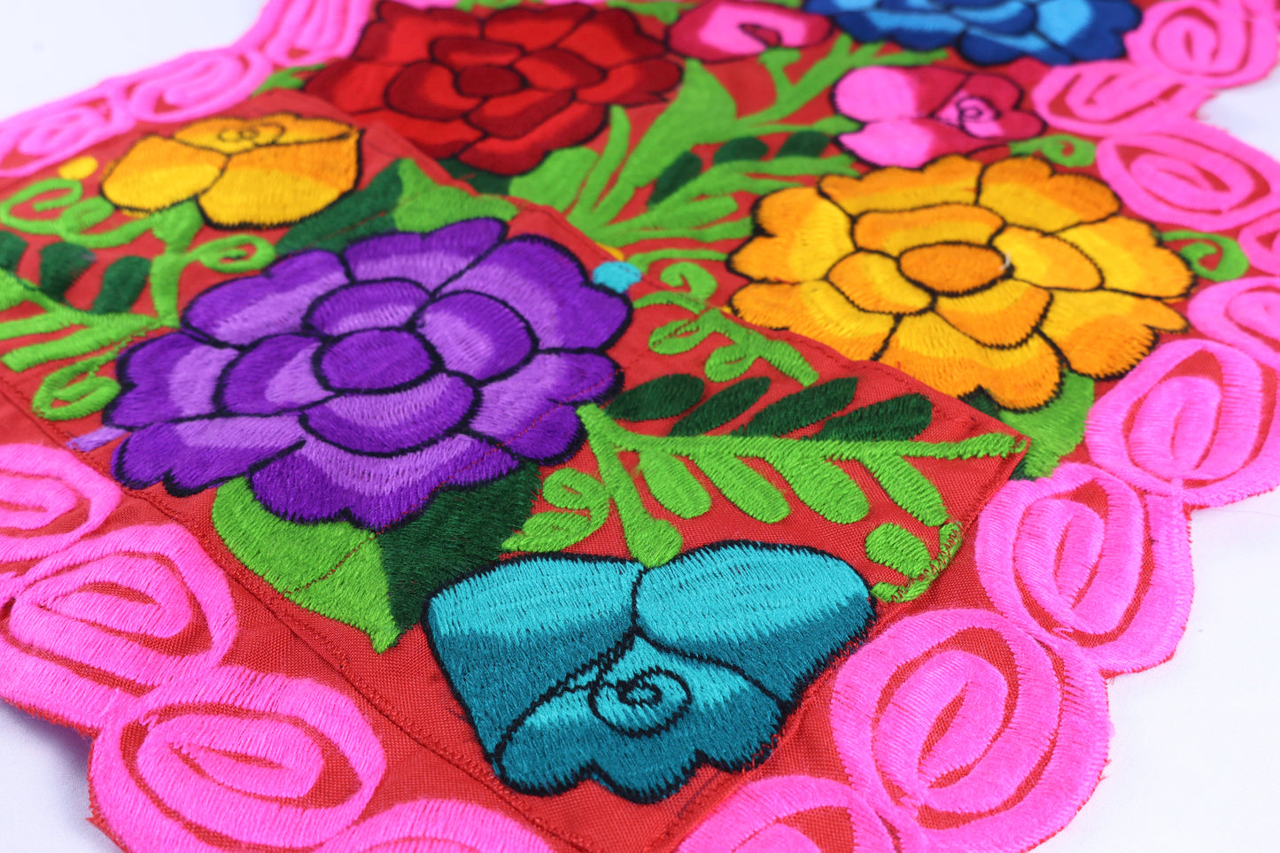 Embroidered Floral Apron 2 Pc Set - Juego Mandil Mama Hija