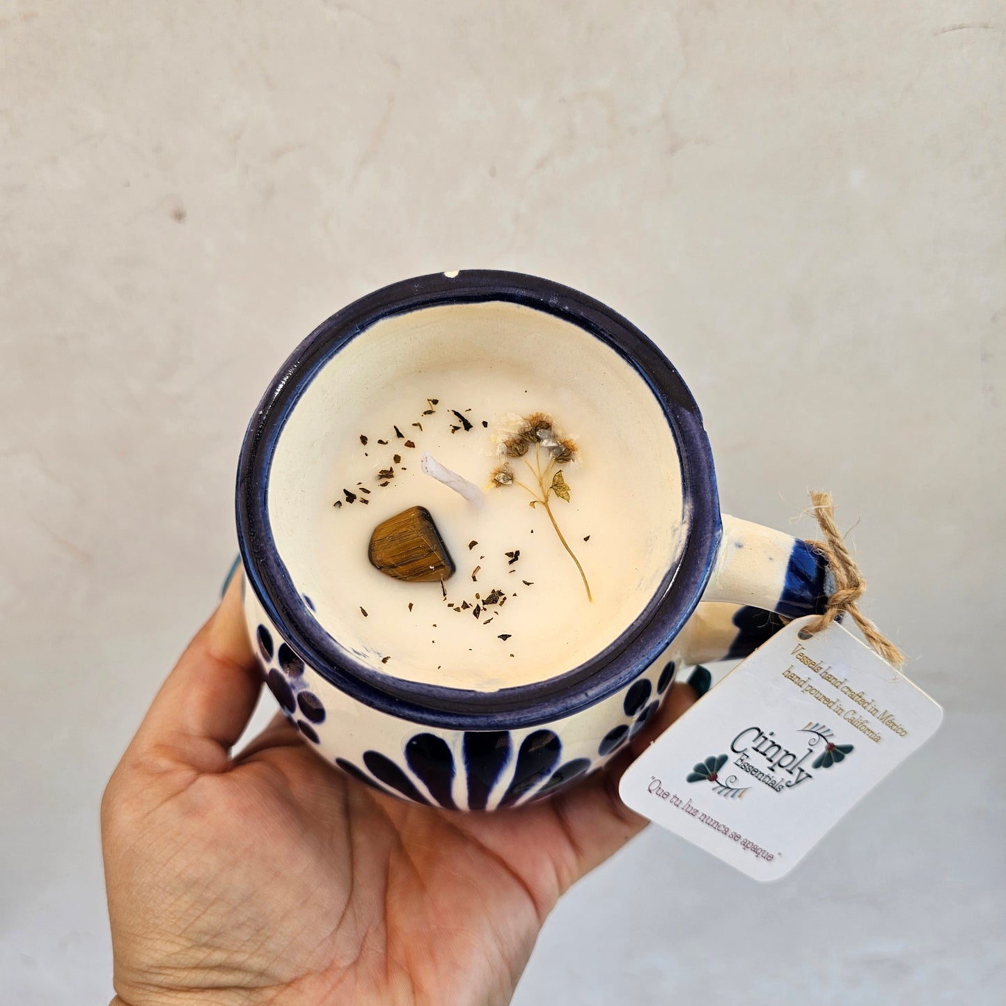 Blue Talavera Taza
