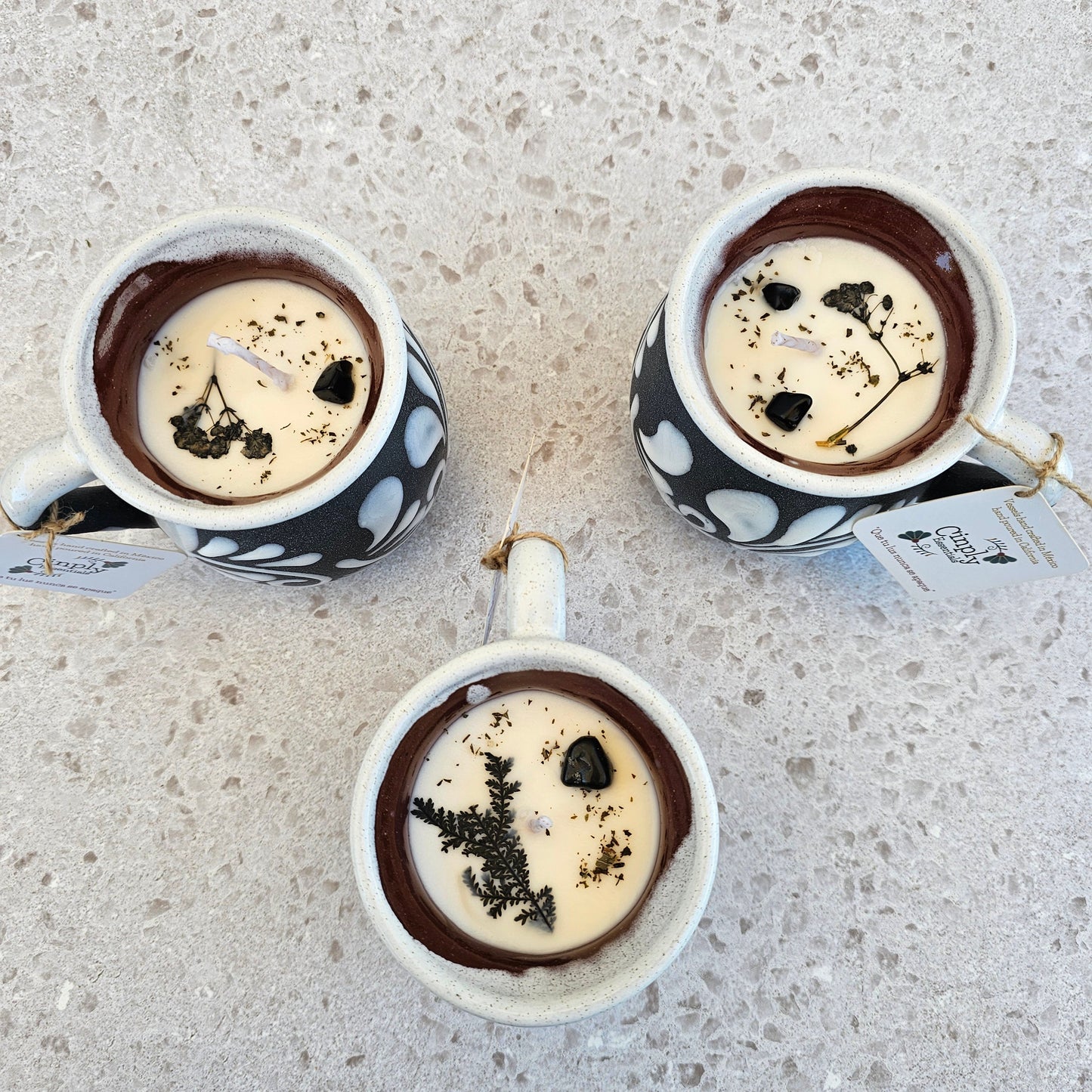 Gray & White Taza