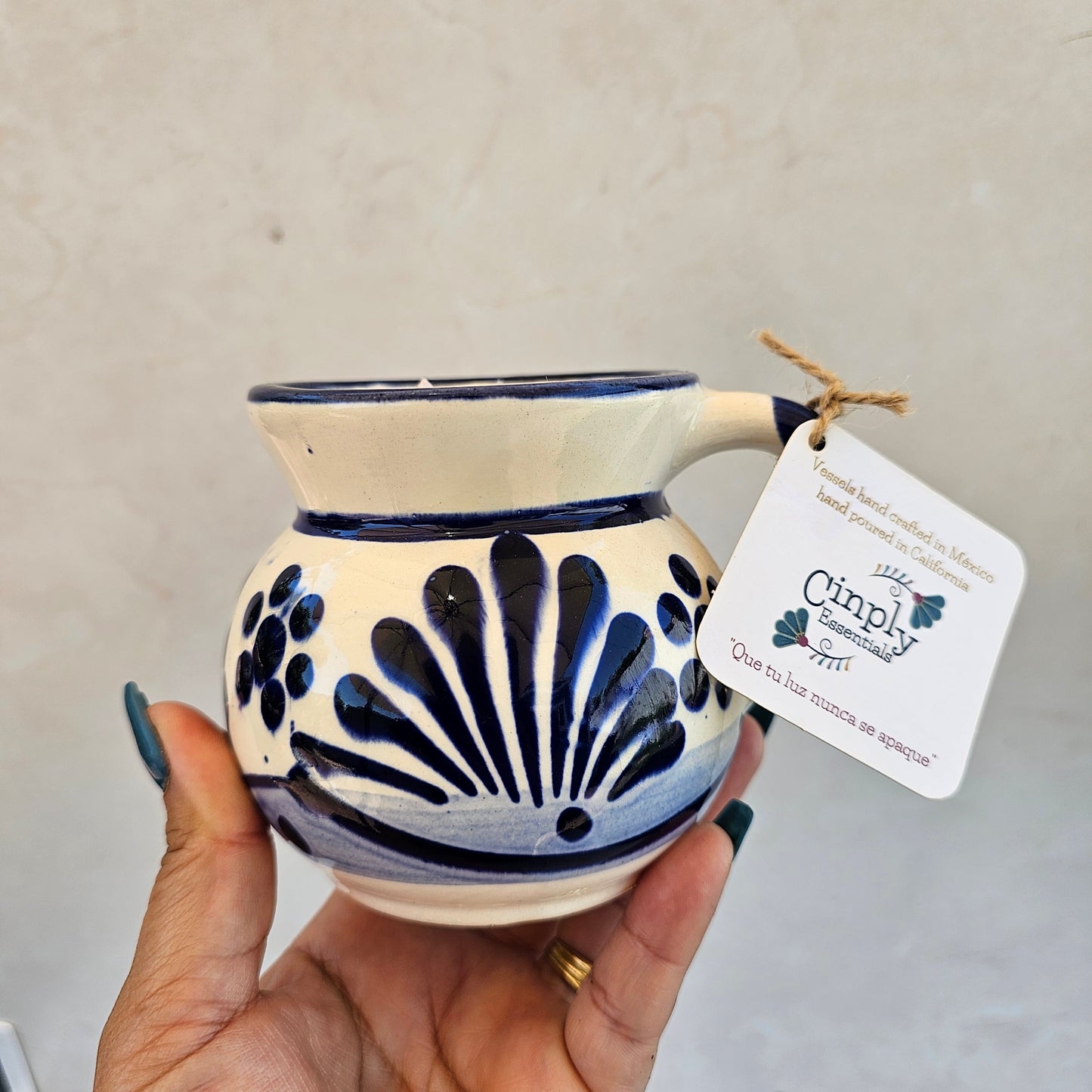 Blue Talavera Taza