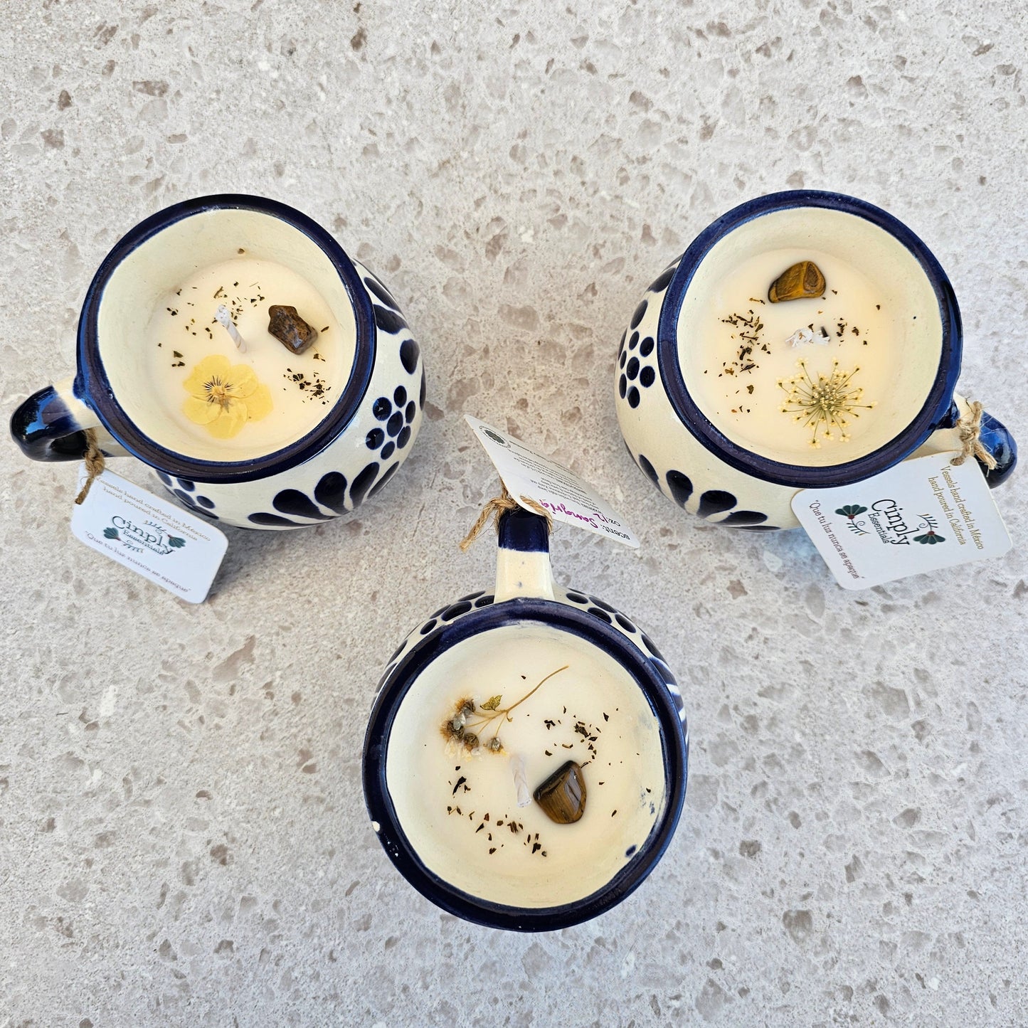 Blue Talavera Taza