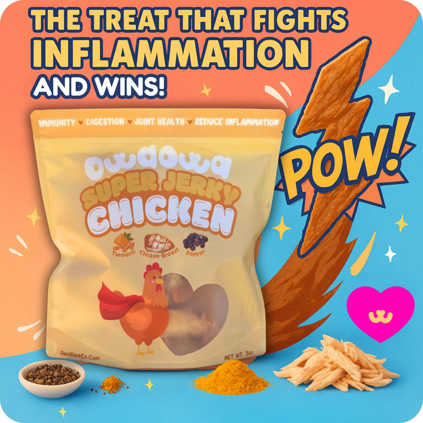 Super Chicken Jerky Treats for Dogs and cats