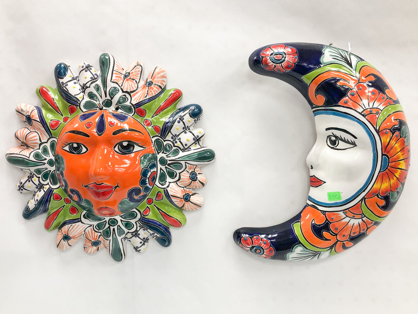 Mexican Sun And Moon Art Mexican Sun Art Wall Art Mexican Outdoor Wall Art Colorful Wall Art Mexican Wall Decor Mexican Home Decor