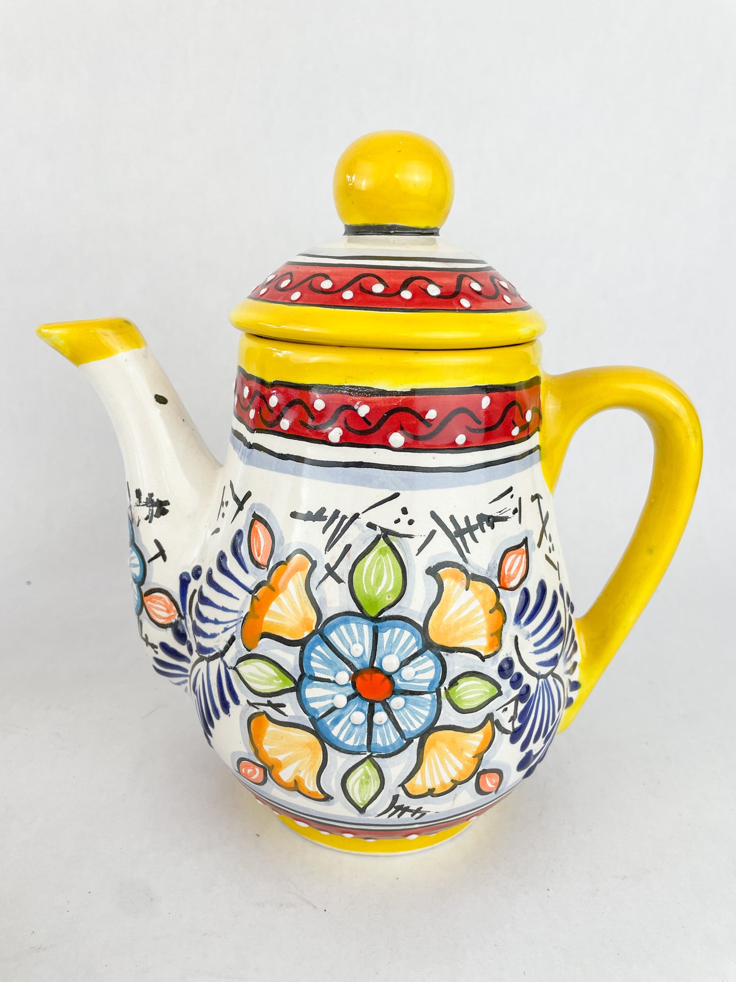 Mexican Dinnerware Set 14 pc DISCOUNTED Talavera Tea Set Mexican Pottery Set Vajilla de Barro