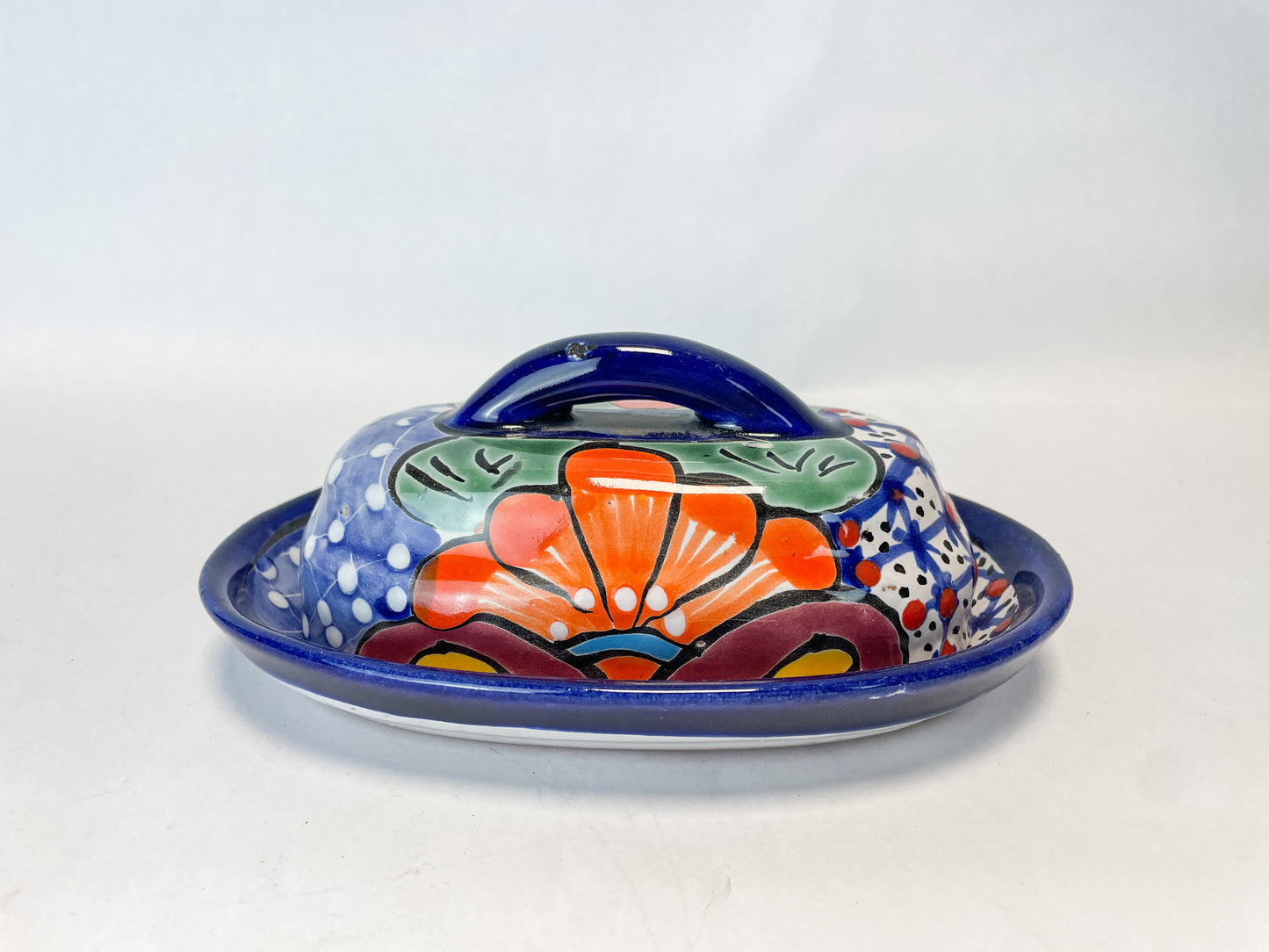 Talavera Butter Dish Mexican Butter Dish Butter Holder Mexican Pottery Talavera pottery