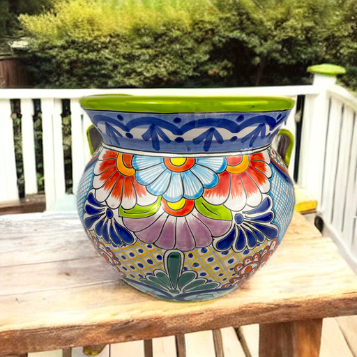 Mexican Planters Mexican Pottery Planters Large Mexican Pottery Planters Talavera Planters