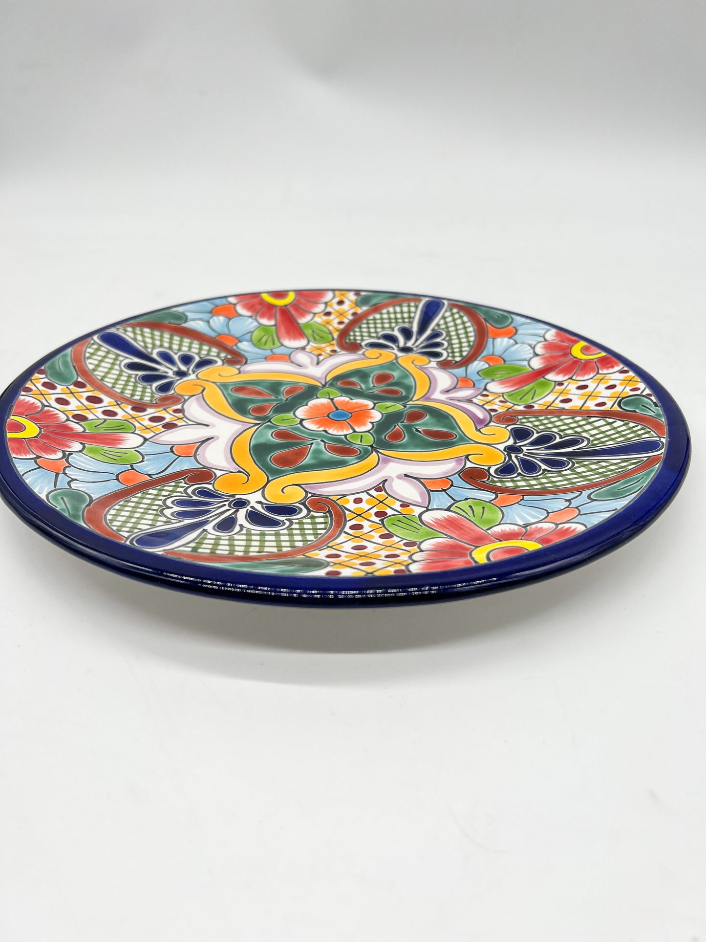 Mexican Dinner Plates 12 Inch Mexican Talavera Soup Bowls Colorful Hand Painted