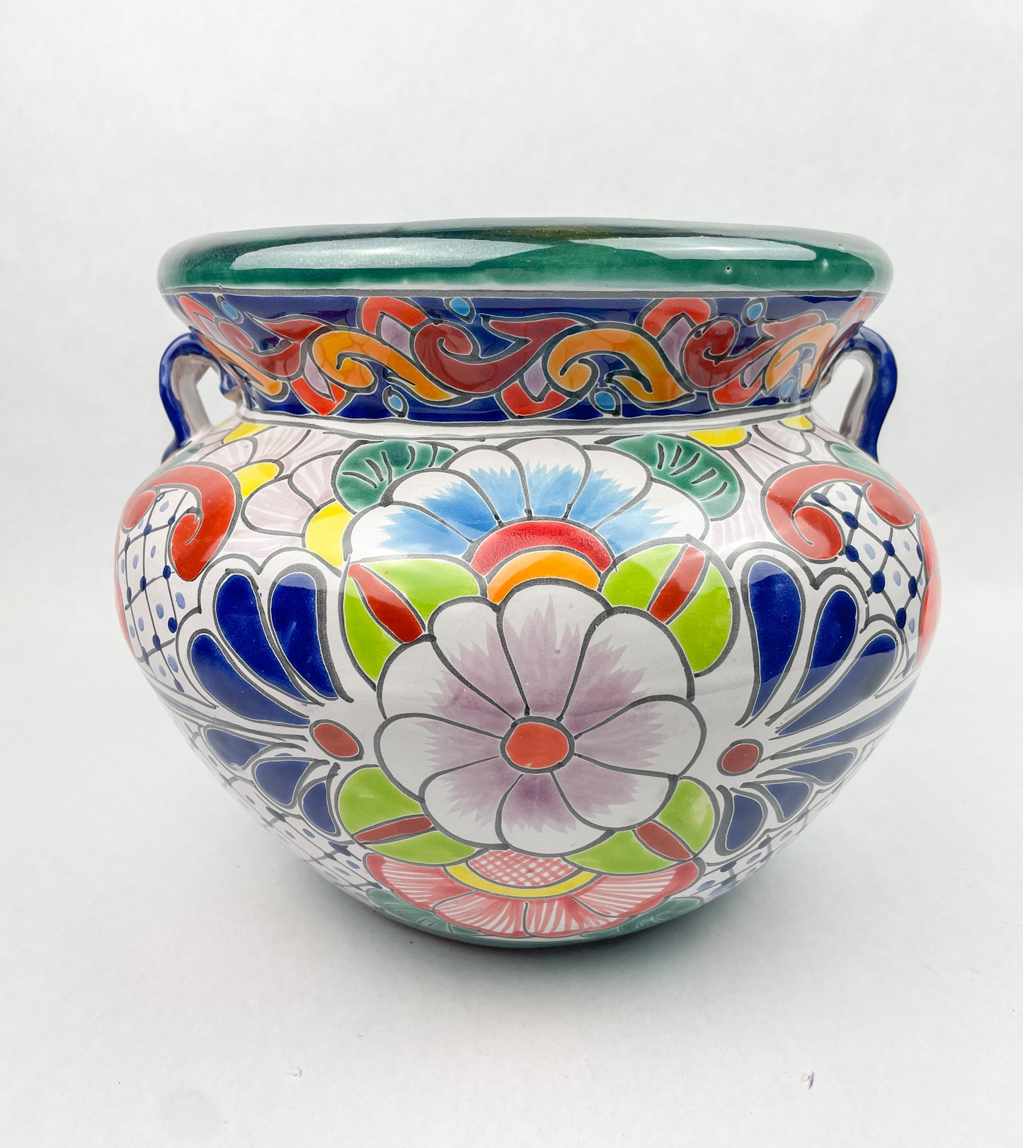 Talavera Flower Pots 10 Inches Talavera pottery Michoacana Planter