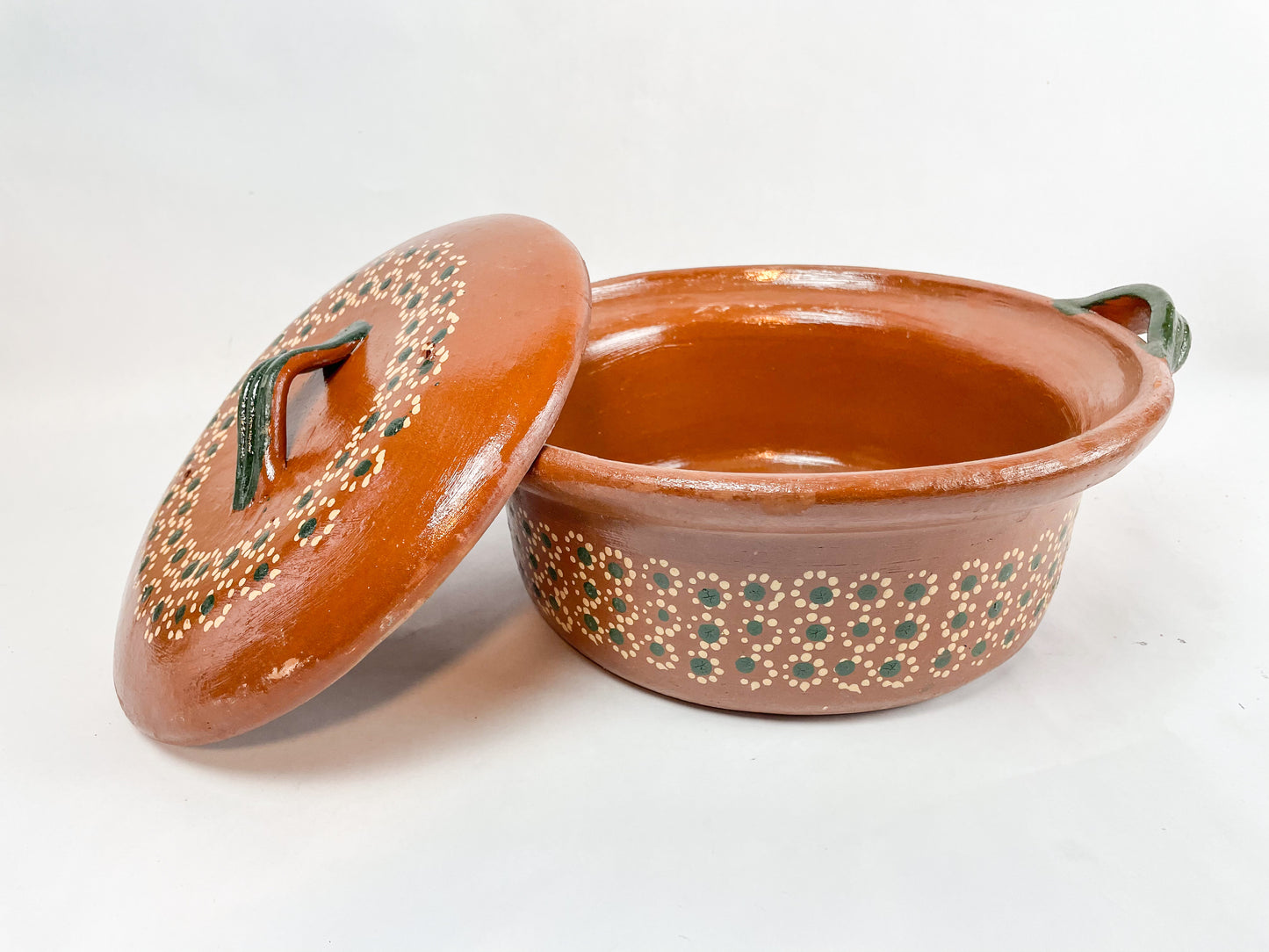 Michoacan Mexican Clay Cazuela Cooking Pot Lead Free Authentic Clay Pots Sarten de Barro Hondo Casuela