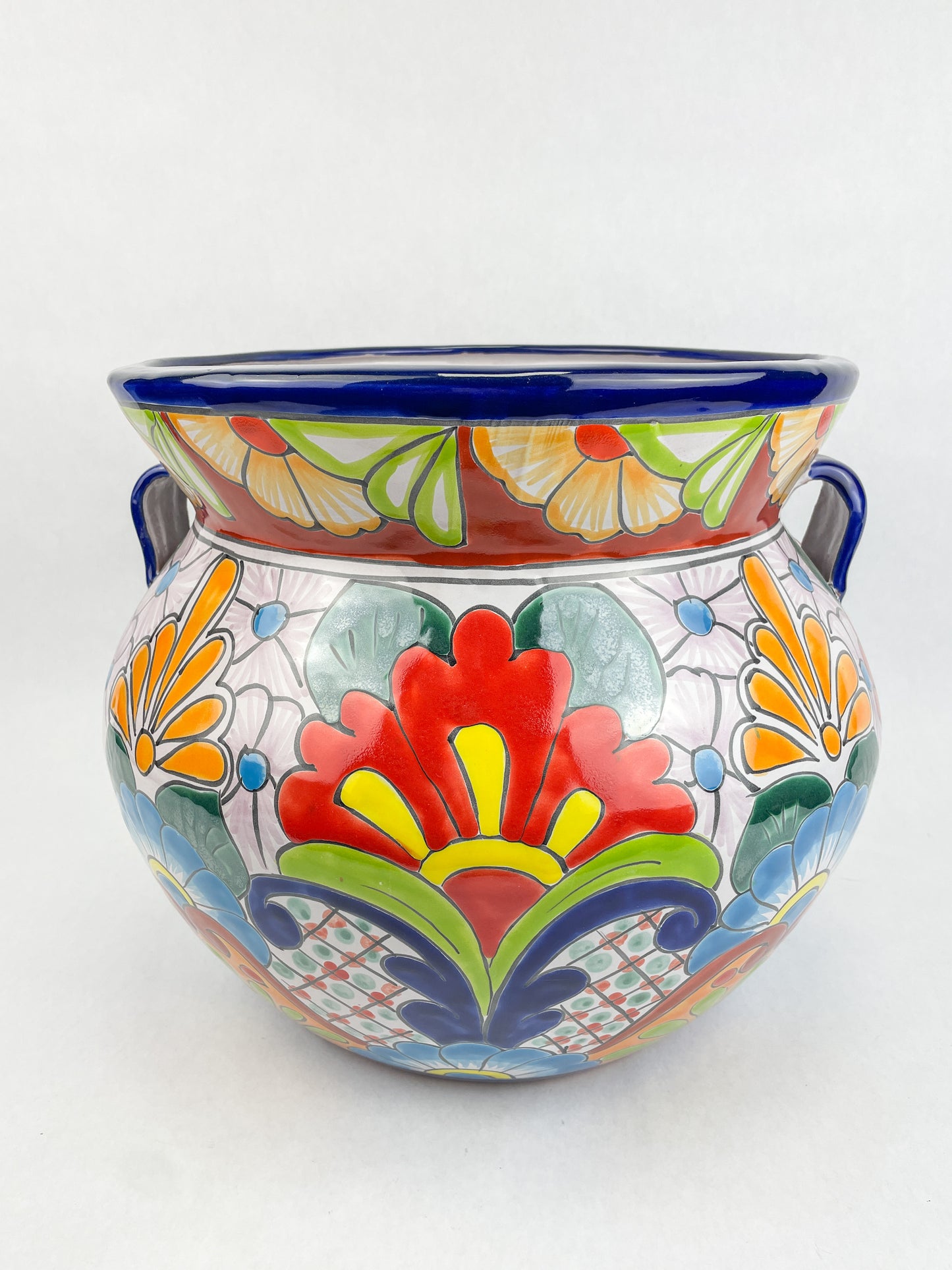 Mexican Planters Mexican Pottery Planters Large Mexican Pottery Planters Talavera Planters