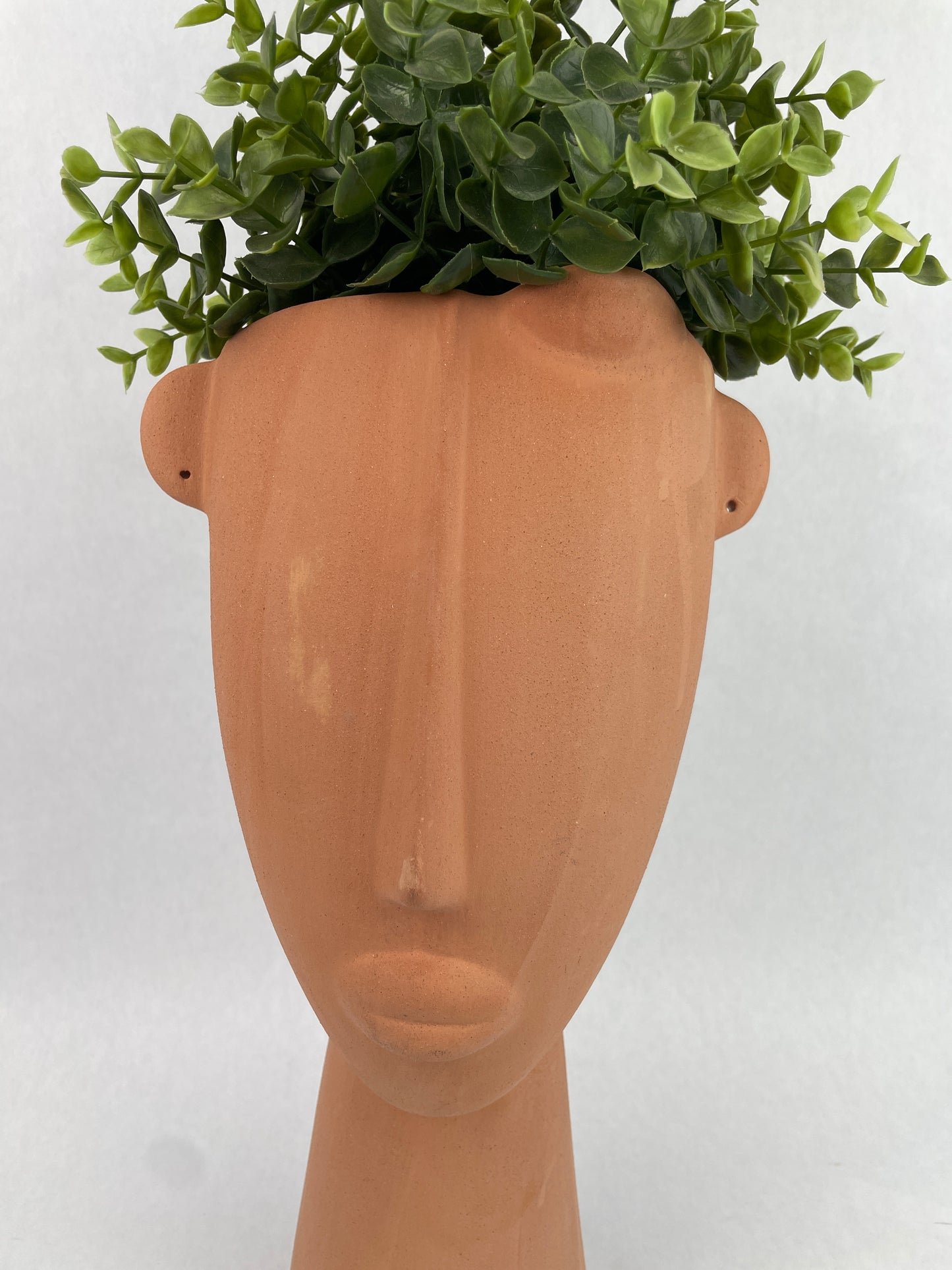 Terracotta Face Planter 15 Inches Face Planter Face Plant Pot