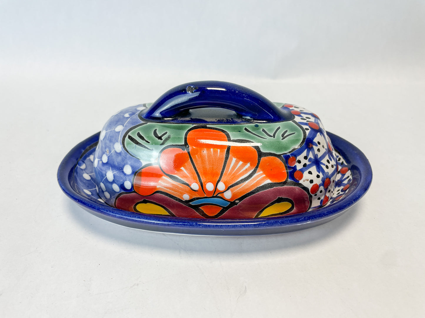 Talavera Butter Dish Mexican Butter Dish Butter Holder Mexican Pottery Talavera pottery
