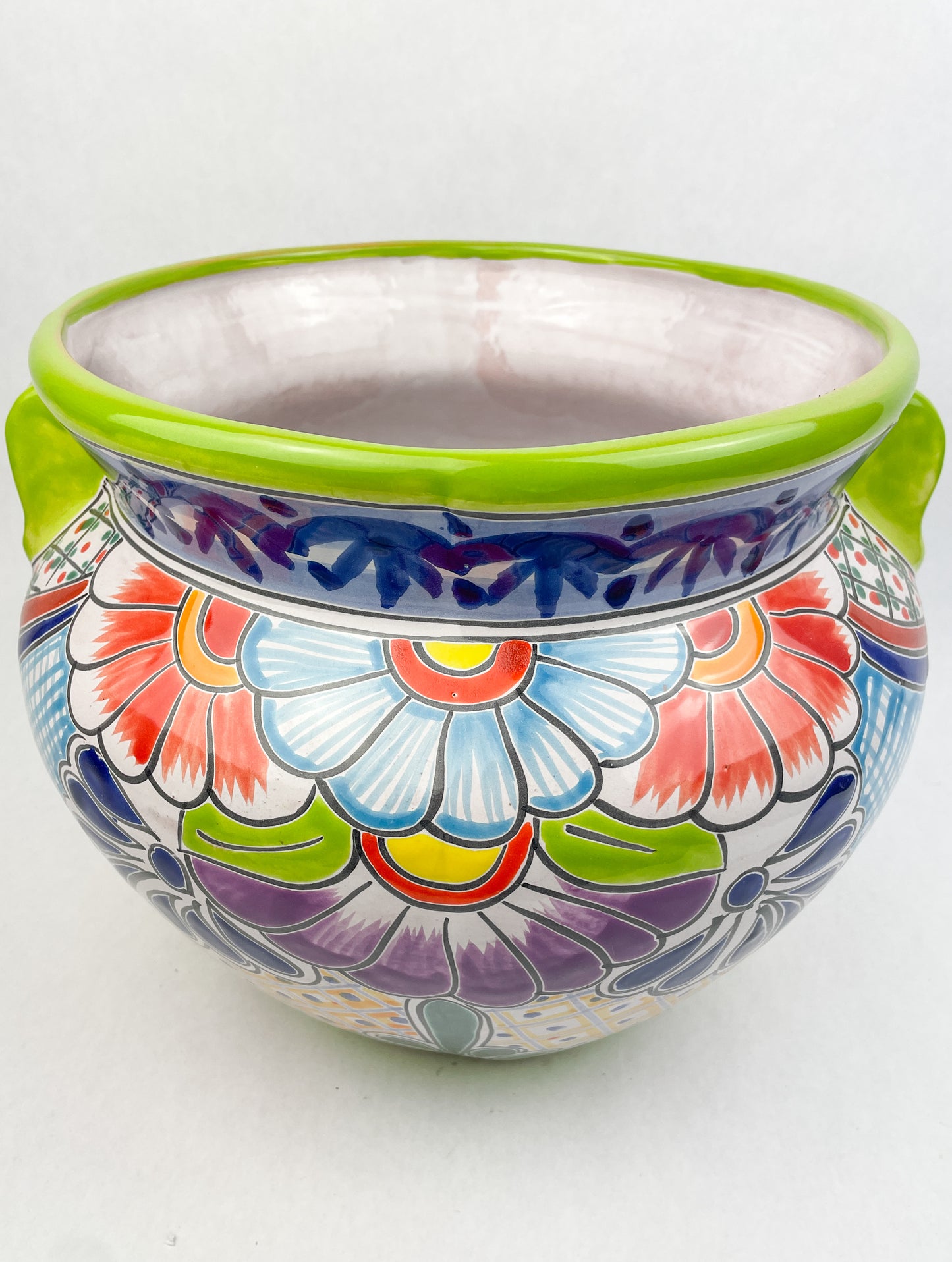 Talavera Flower Pots 10 Inches Talavera pottery Michoacana Planter