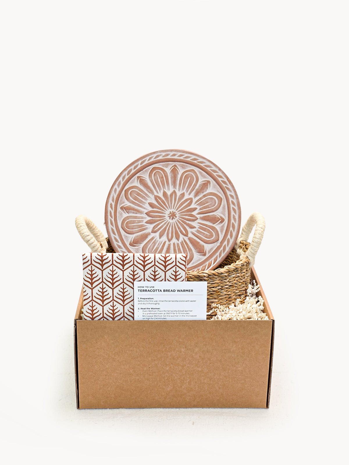 Tortilla Warmer & Basket Gift Set  Vintage Flower - Tortillero