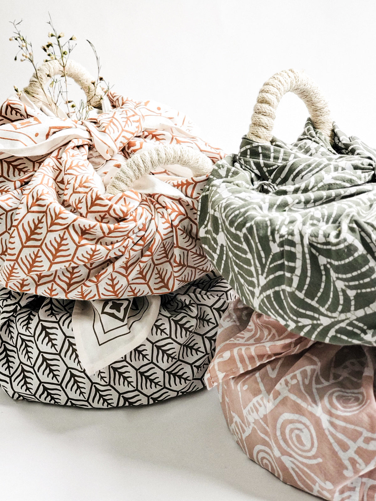 Tortilla Warmer & Basket Gift Set  Vintage Flower - Tortillero