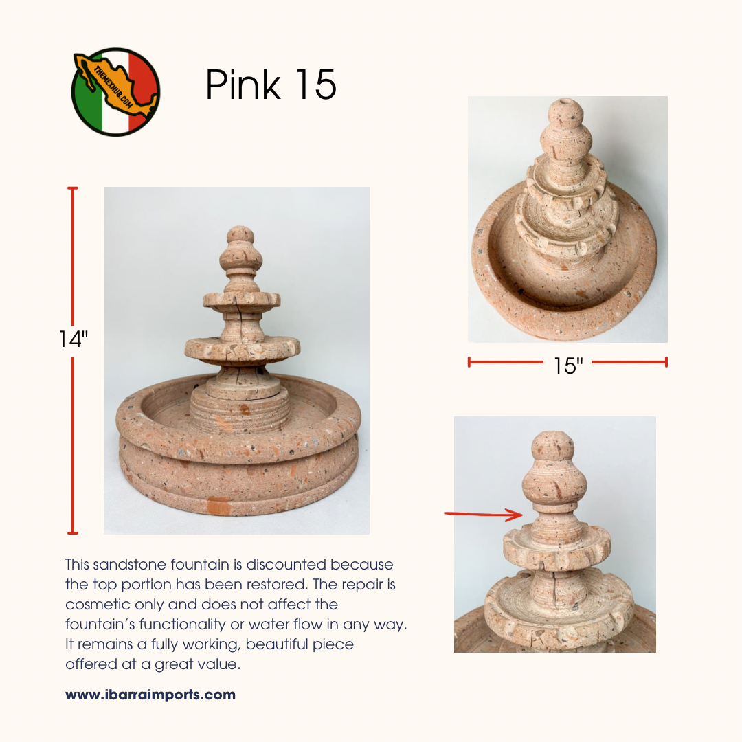 Sandstone Water Fountain Tier Outdoor DISCOUNTED