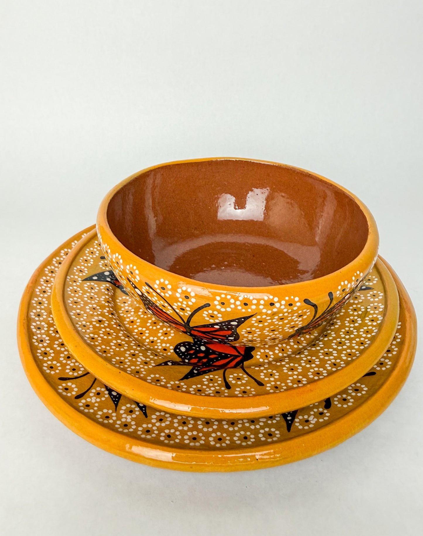 Capulineado Clay Pottery Dinnerware Set - Vajilla de Barro Capula
