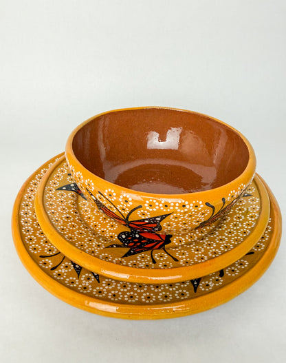 Capulineado Clay Pottery Dinnerware Set - Vajilla de Barro Capula
