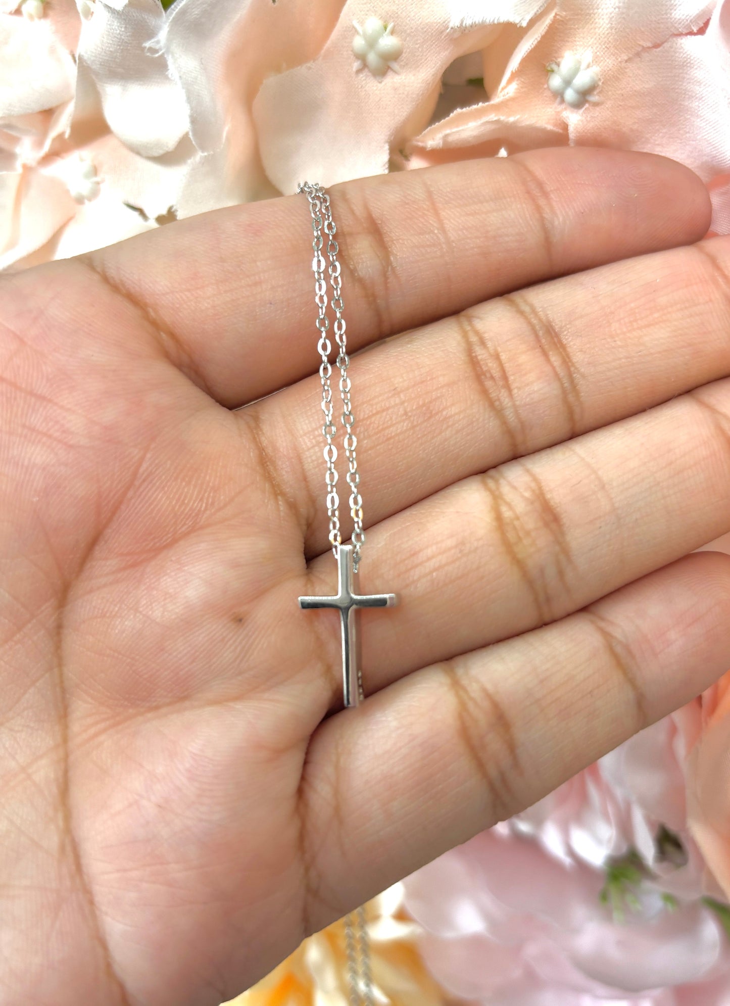 925 Sterling Silver Cross Necklace - Collar de Cruz plata 925