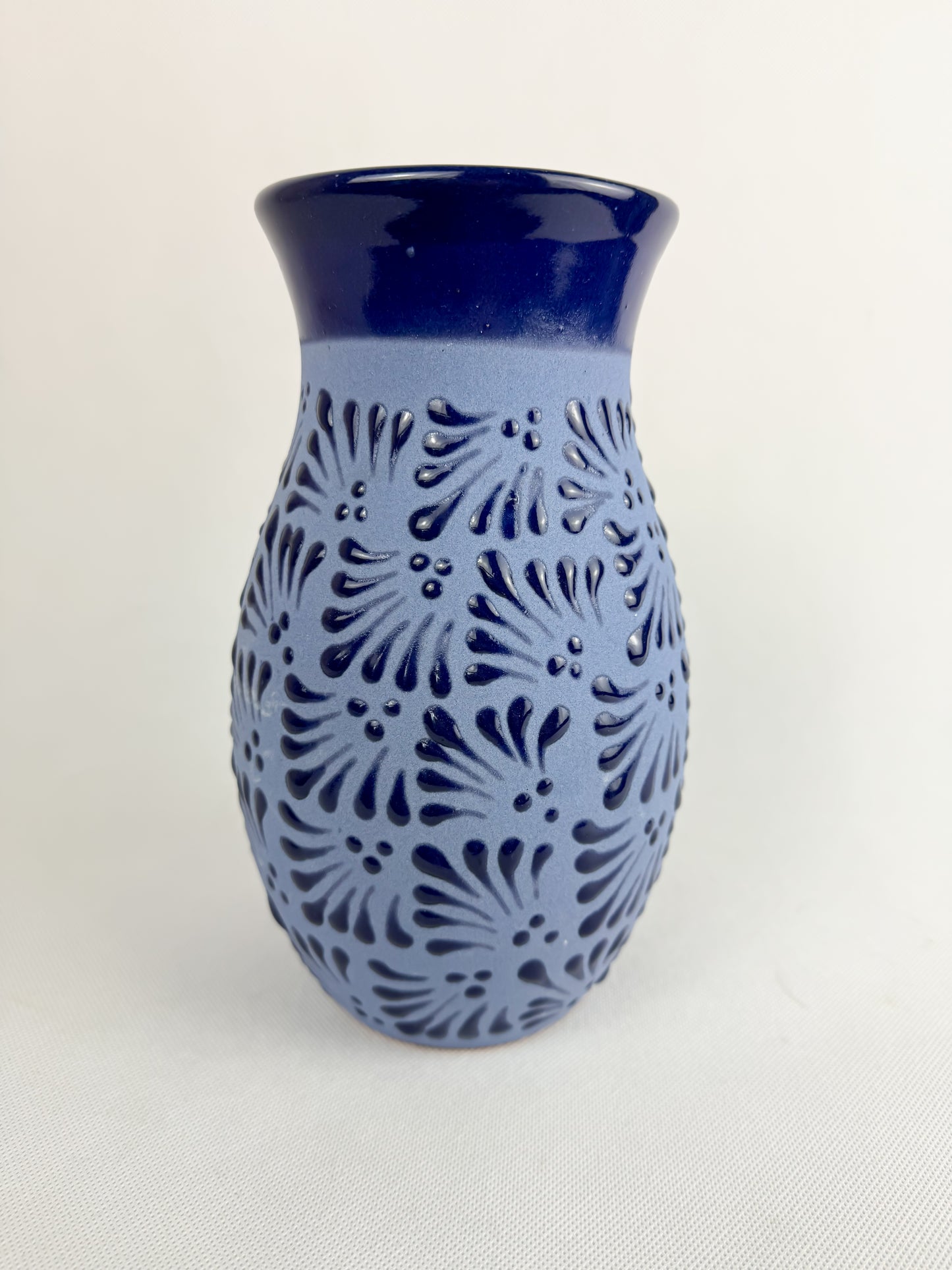 Talavera Style Flower Vase 9 Inch Centerpiece Colorful Florero