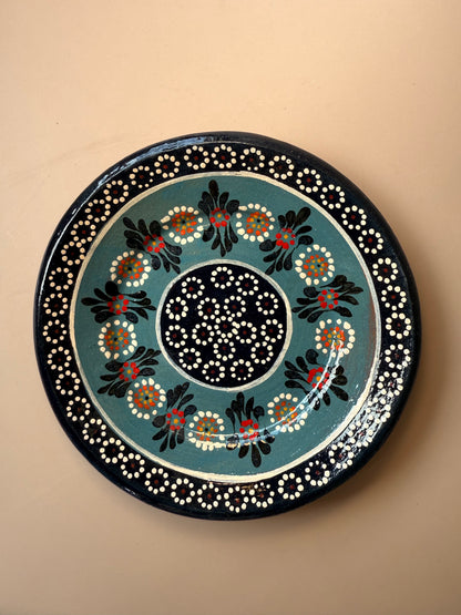 Michoacan Mexican Clay Mug and Plate Set Lead Free Clay Mug Taza